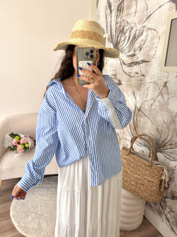 BLOUSE RAYÉ BLEU