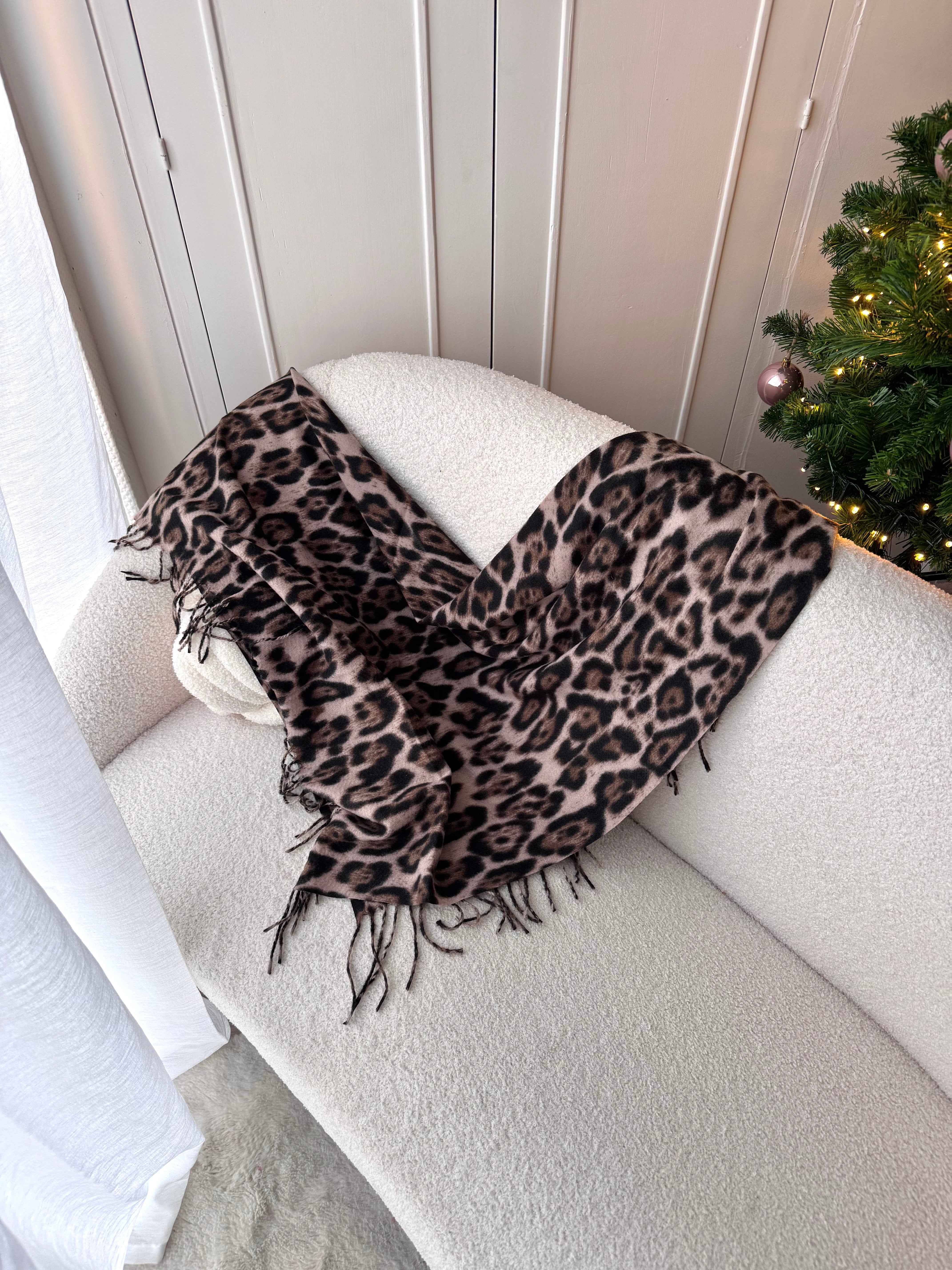 ÉCHARPE CARRÉ LÉOPARD