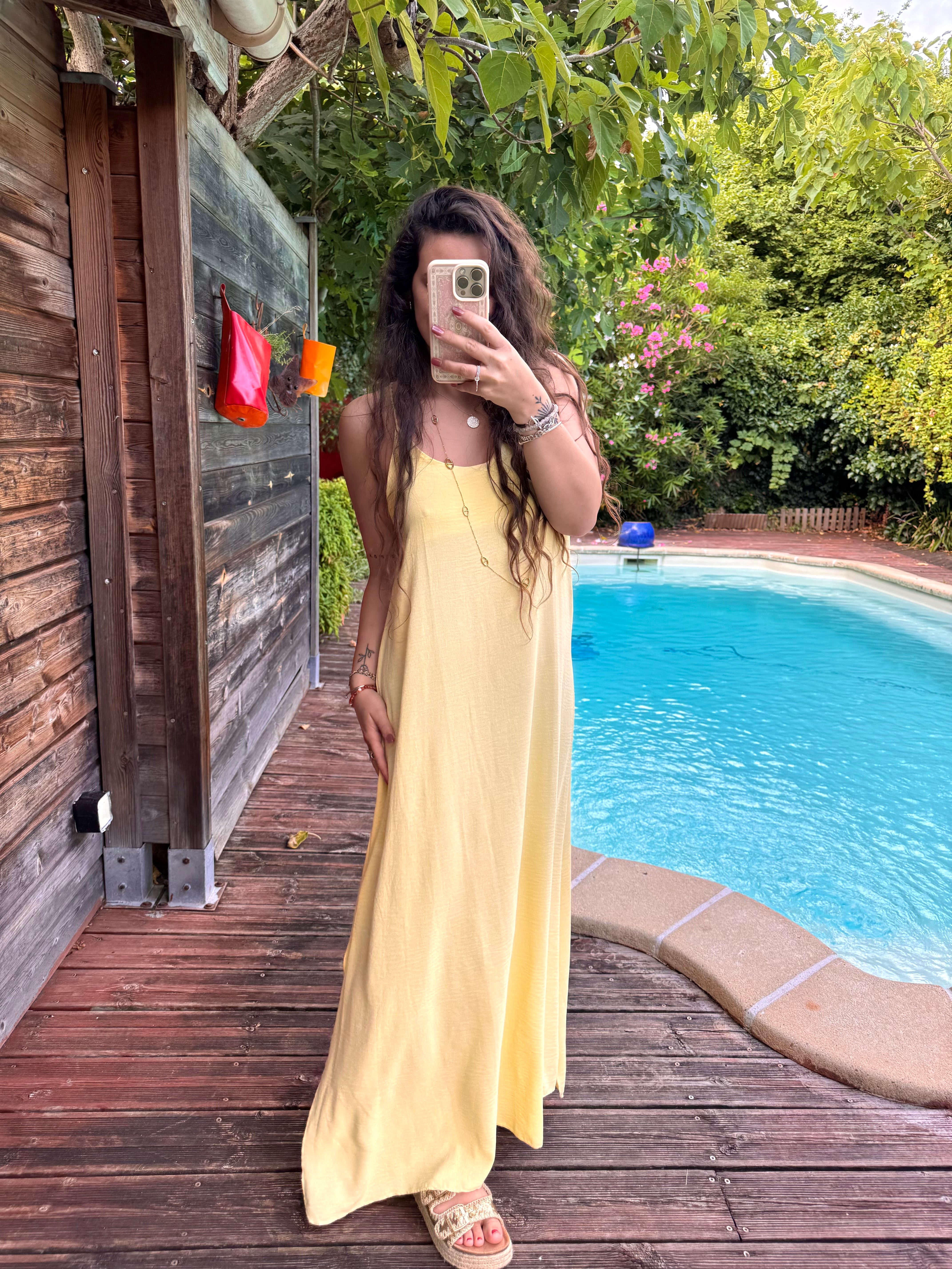 ROBE FLUIDE JAUNE