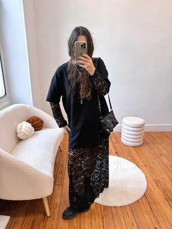 ROBE DENTELLE NOIR