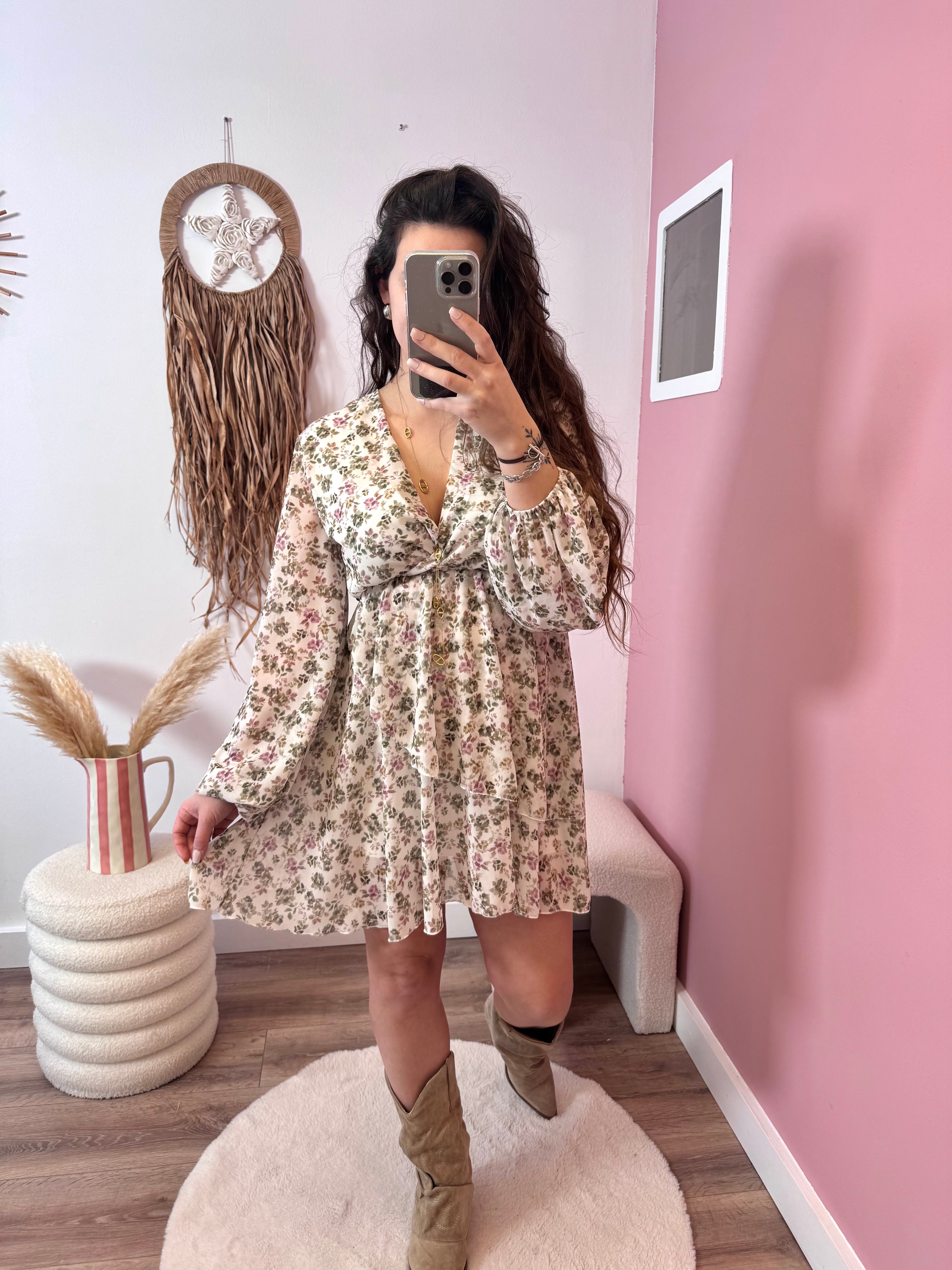 PRÉCOMMANDE ROBE ANA KAKI ( expédition dans la semaine)