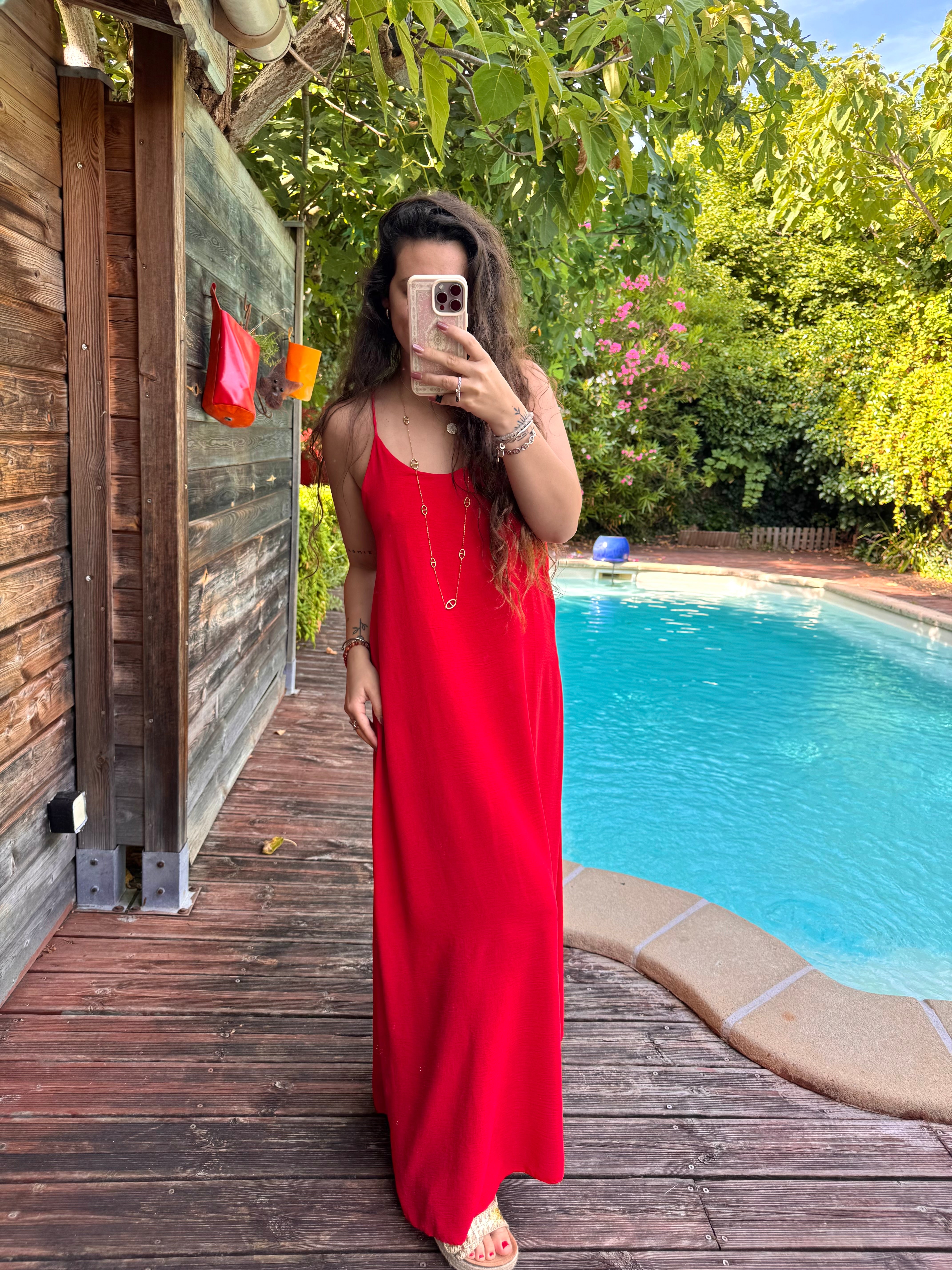 ROBE FLUIDE ROUGE