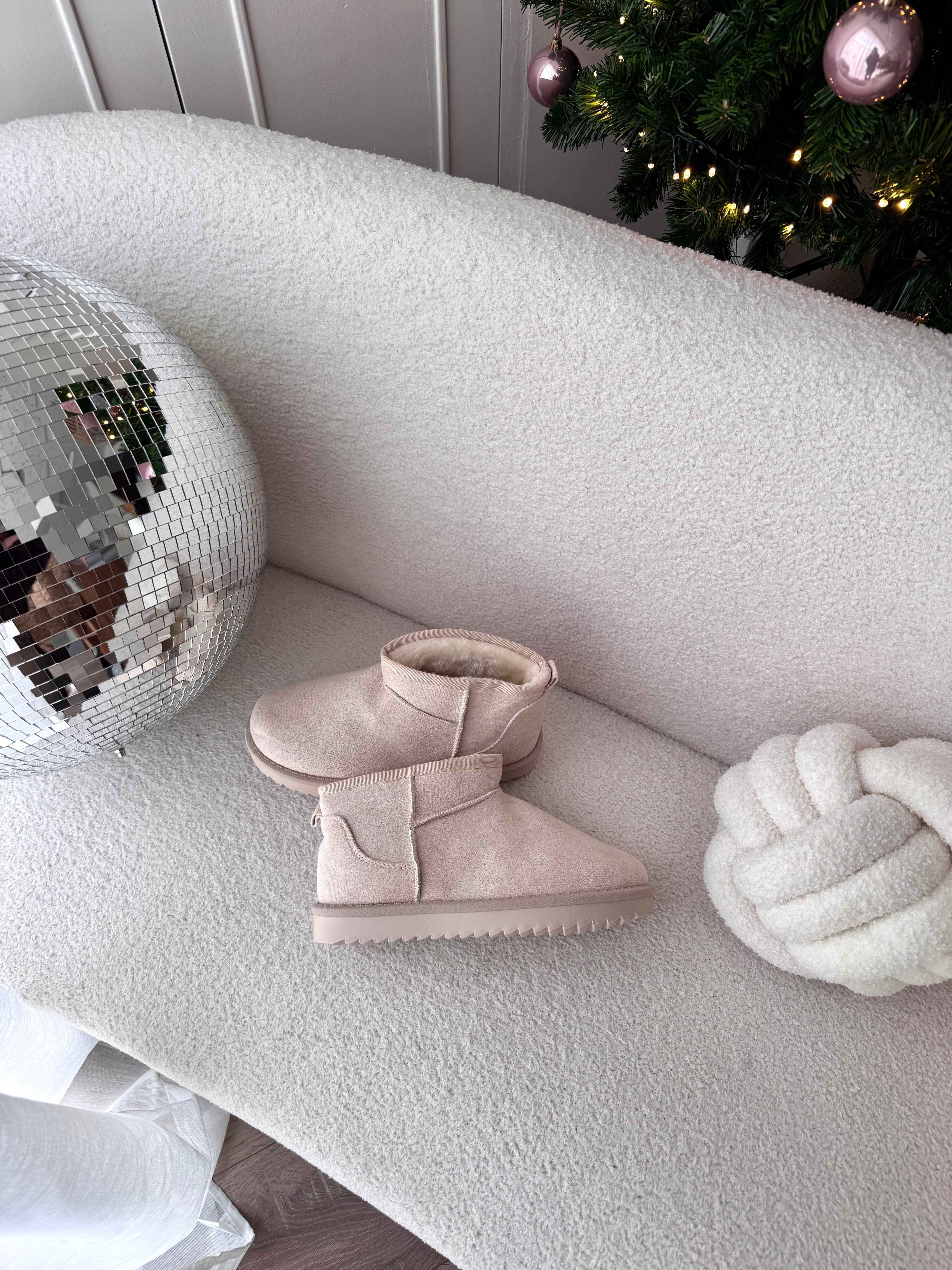 BOOTS BEIGE FOURRÉES