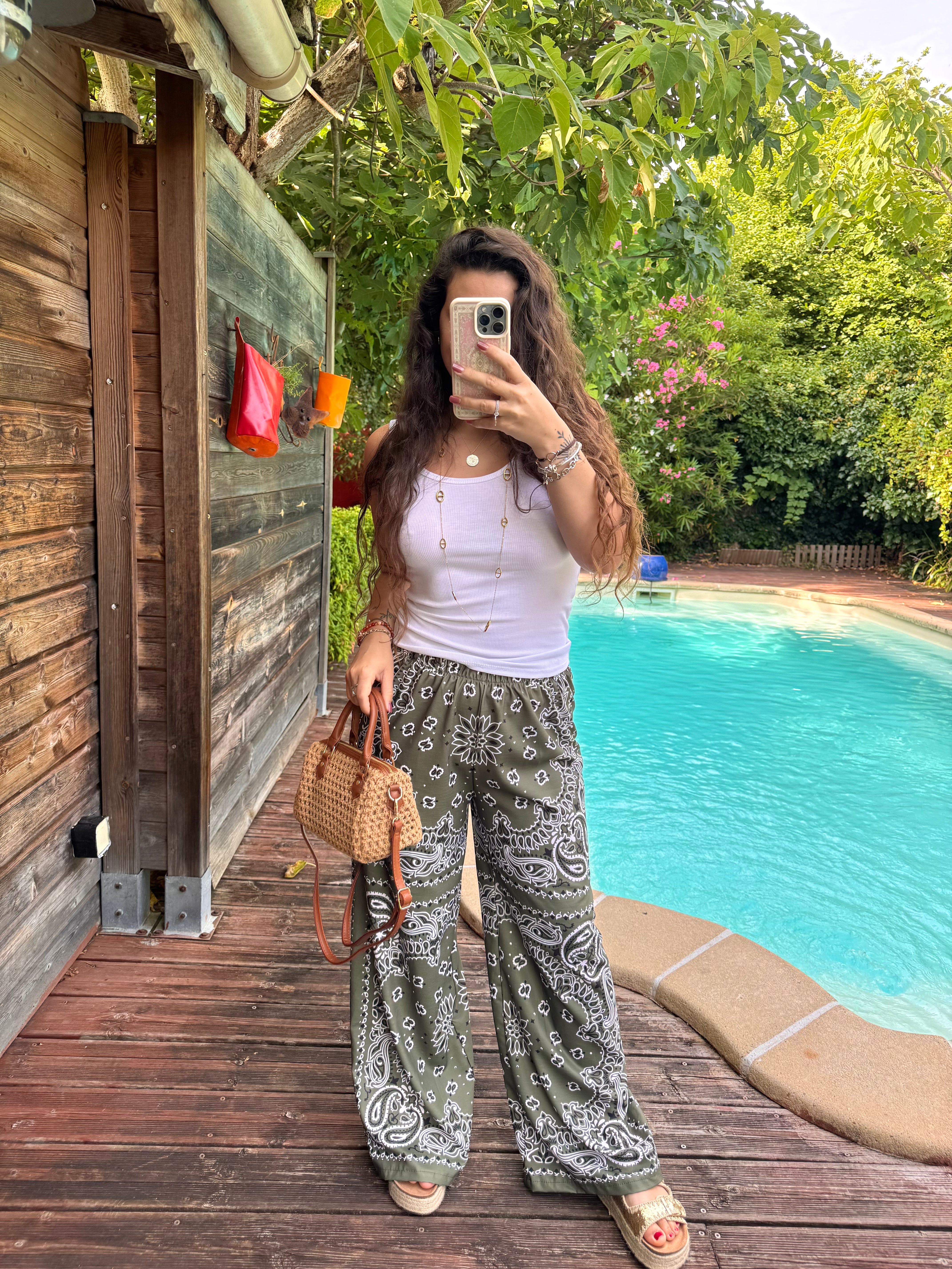 PANTALON BANDANA KAKI