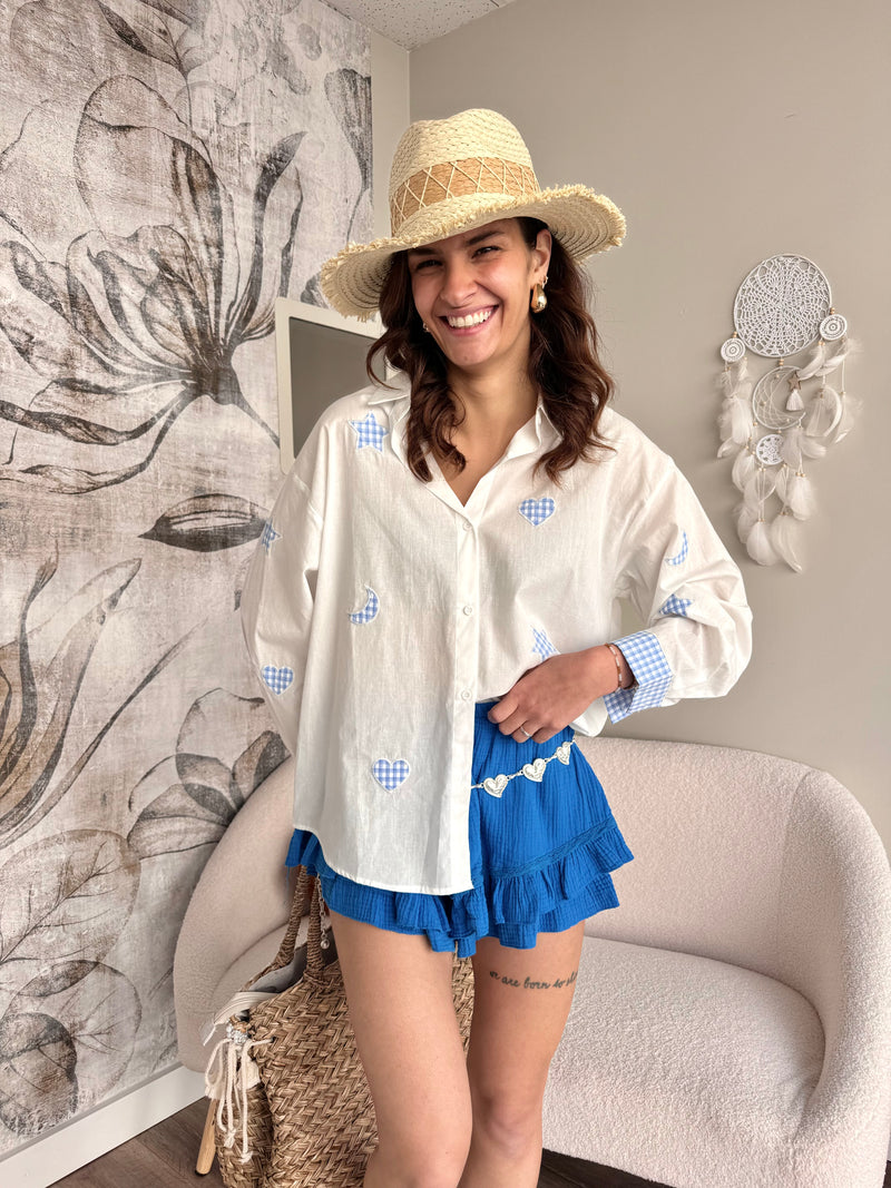 JUPE/SHORT BLEU ROI