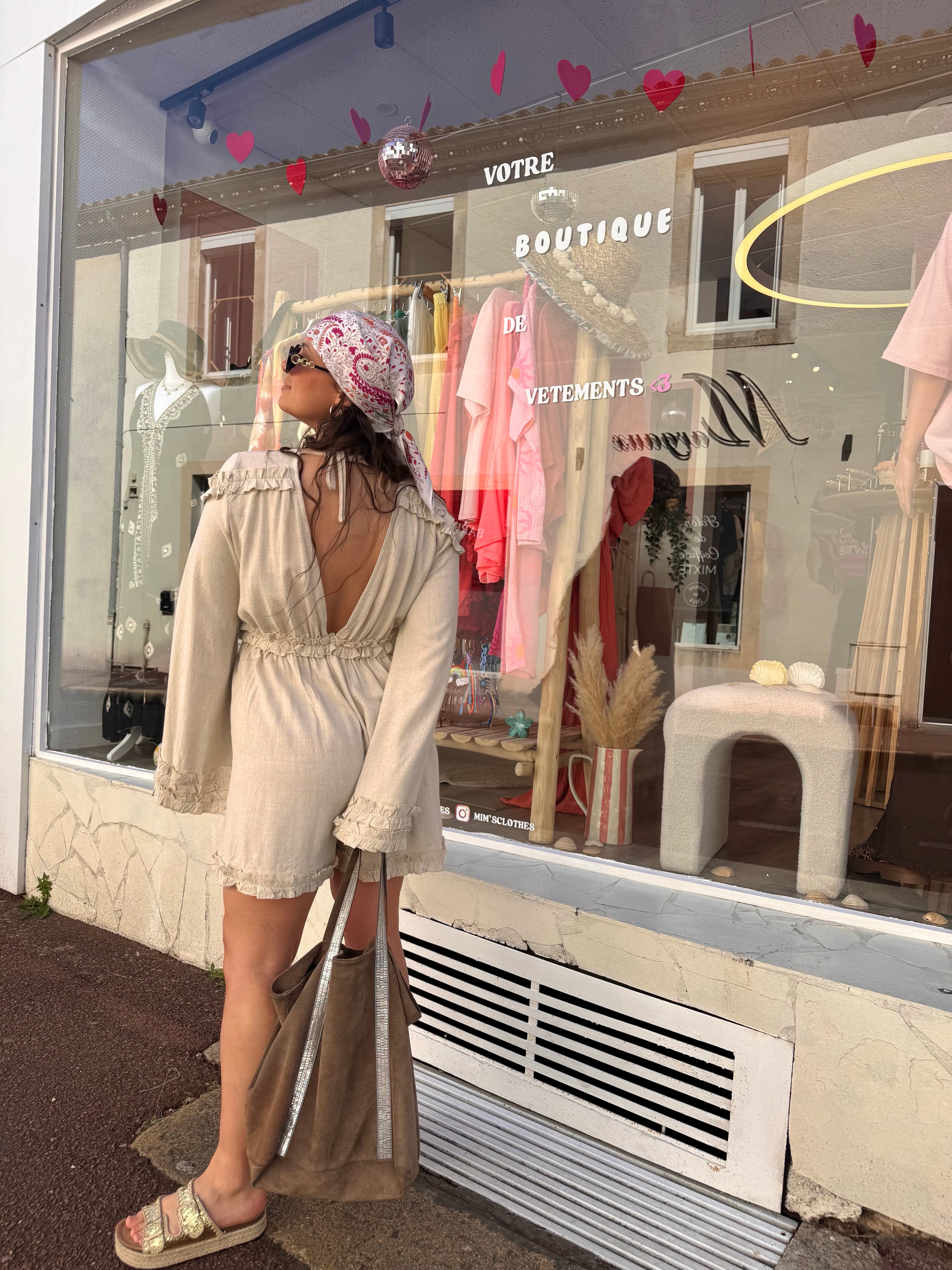 COMBISHORT LIN BEIGE