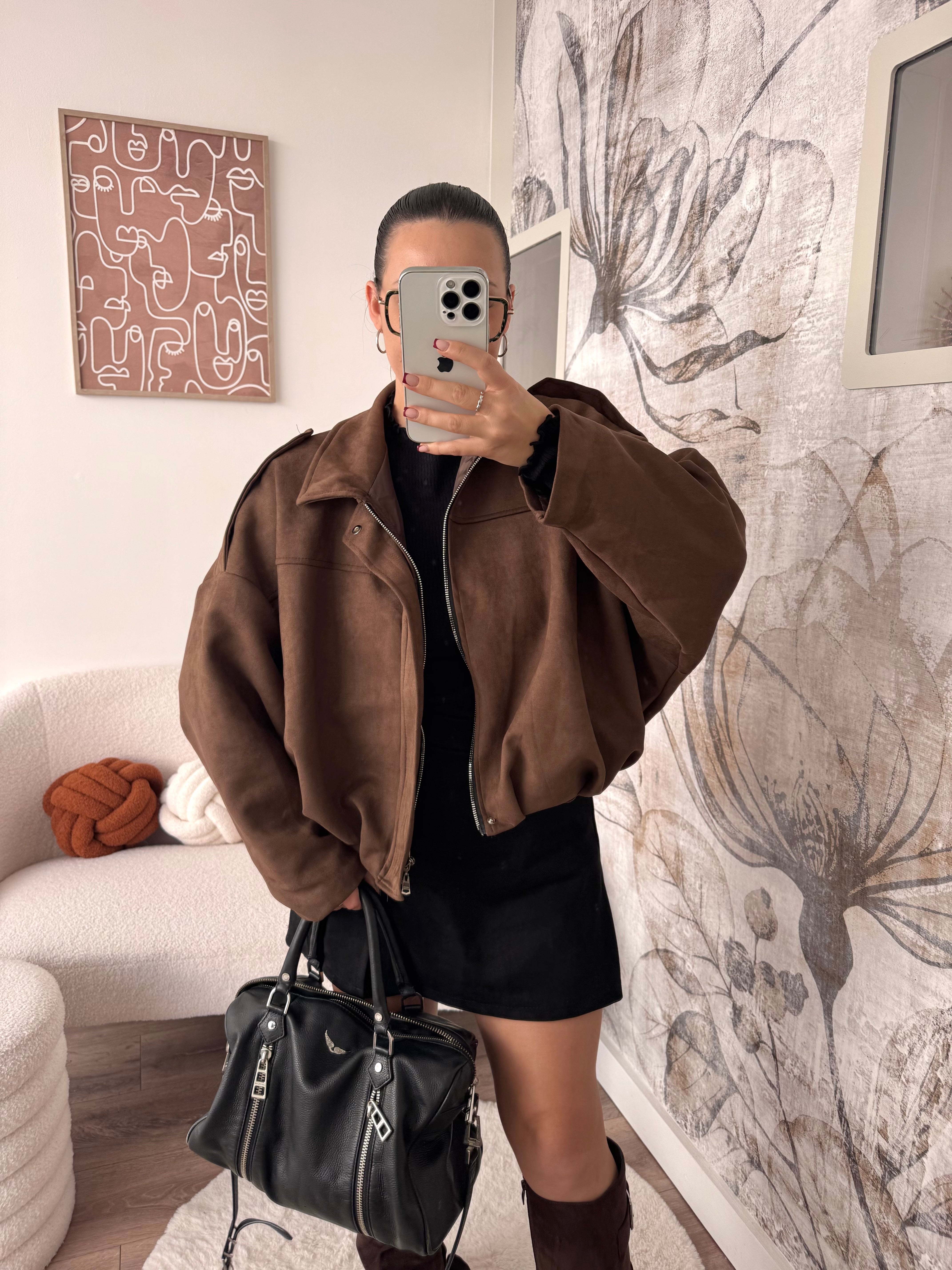 VESTE ARIA MARRON