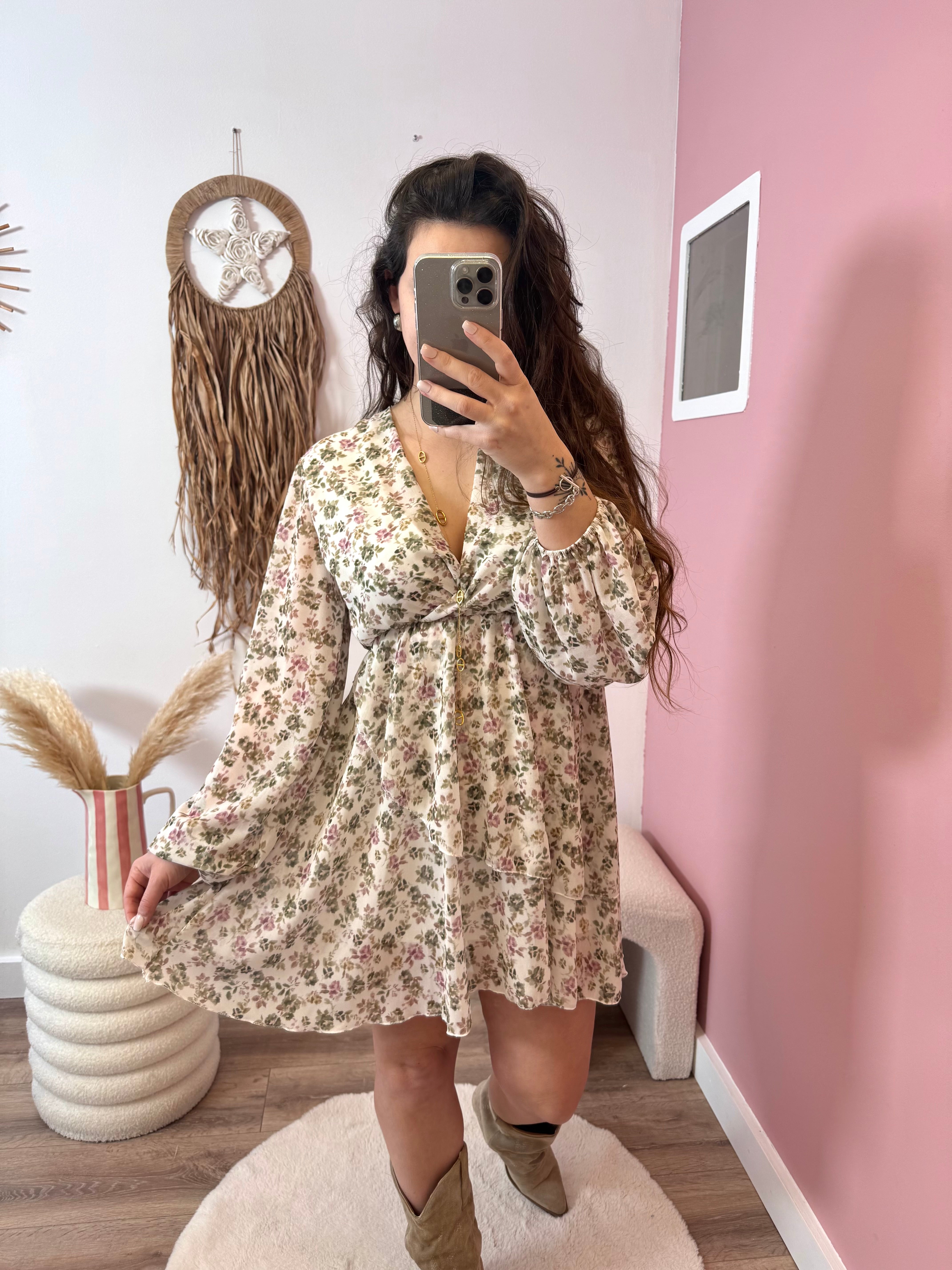 PRÉCOMMANDE ROBE ANA KAKI ( expédition dans la semaine)