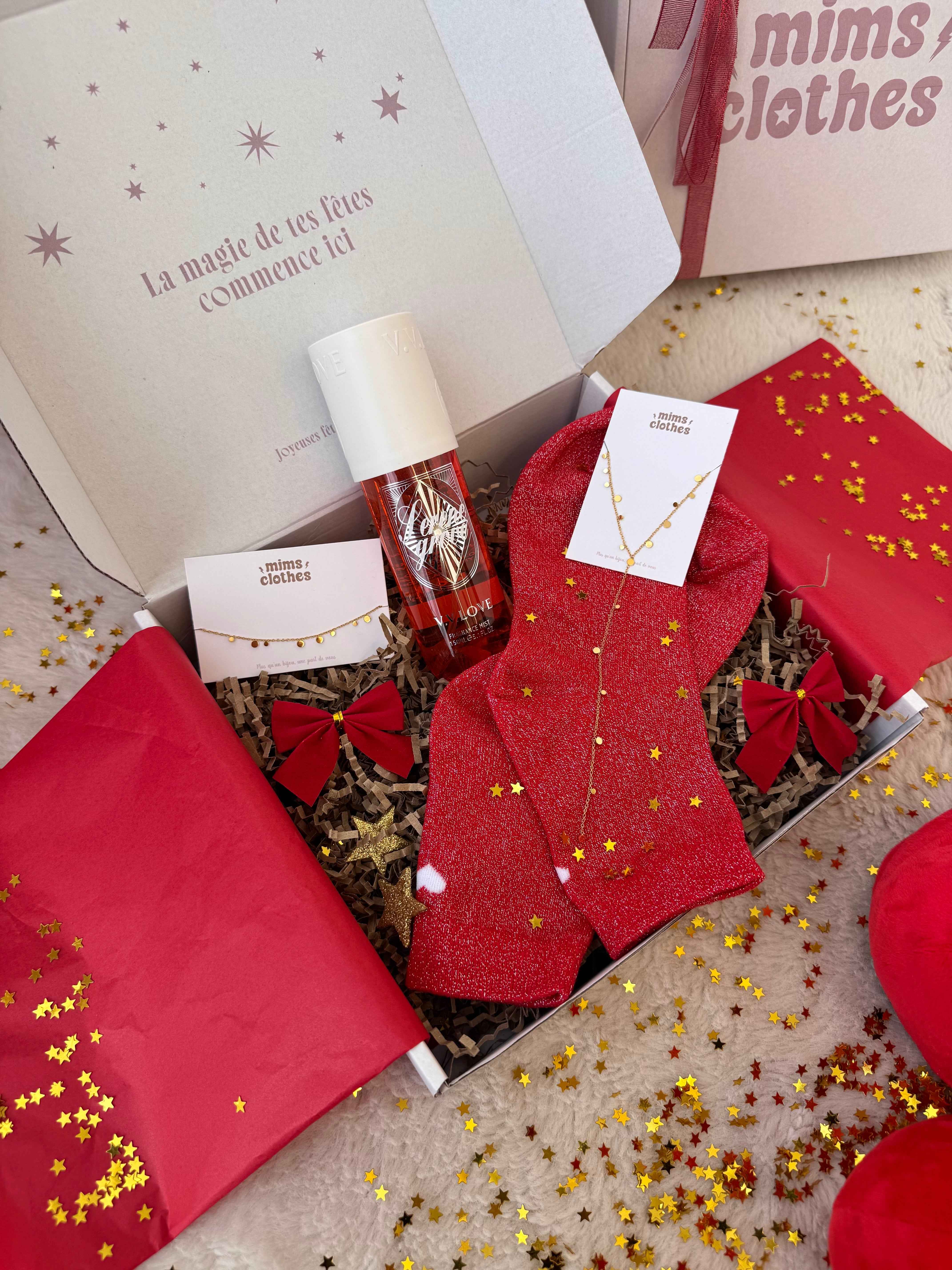 COFFRET NOEL DORÉ OU ARGENTÉ ( 4 cadeaux )