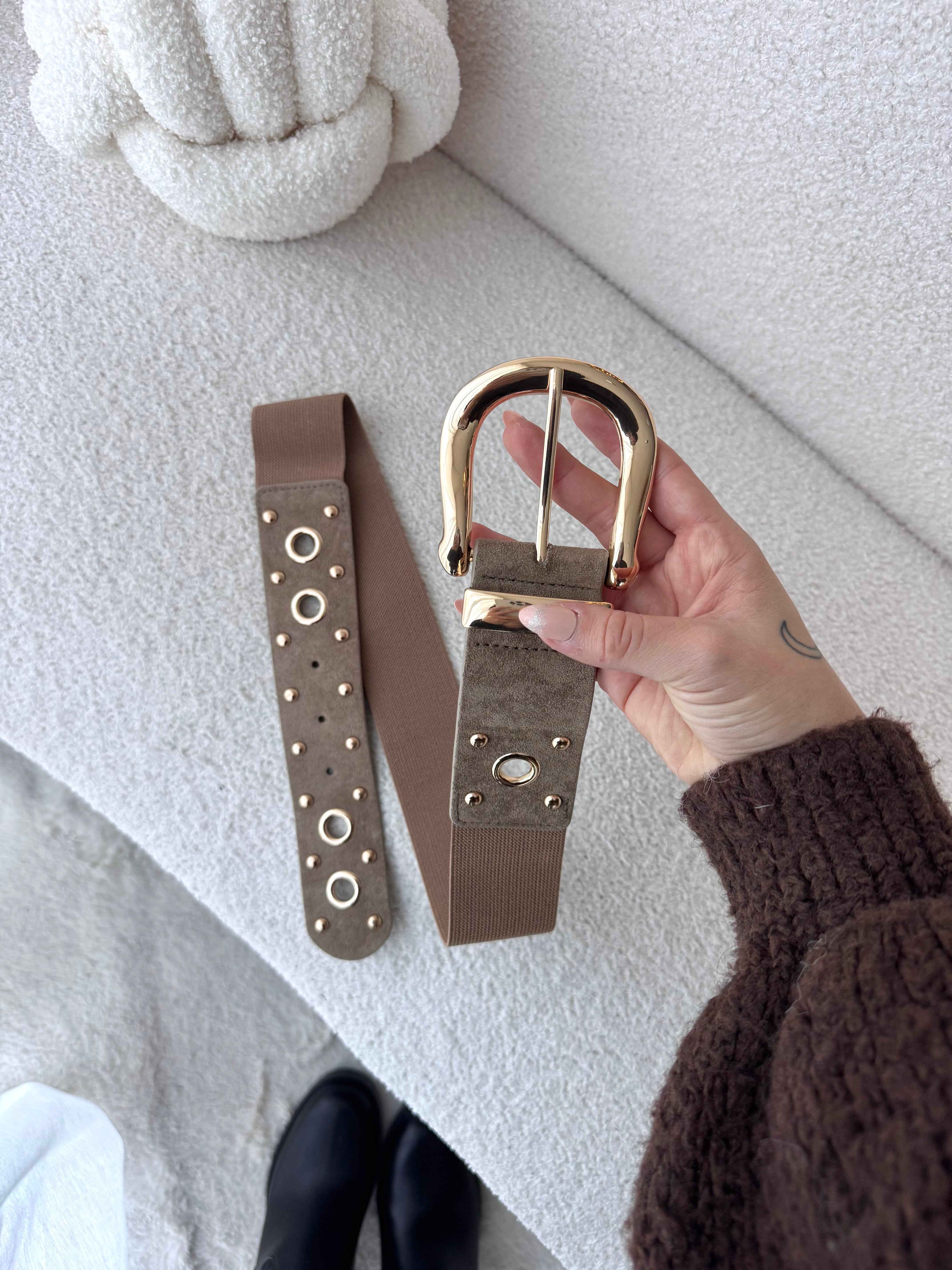 CEINTURE BEIGE CLOUS
