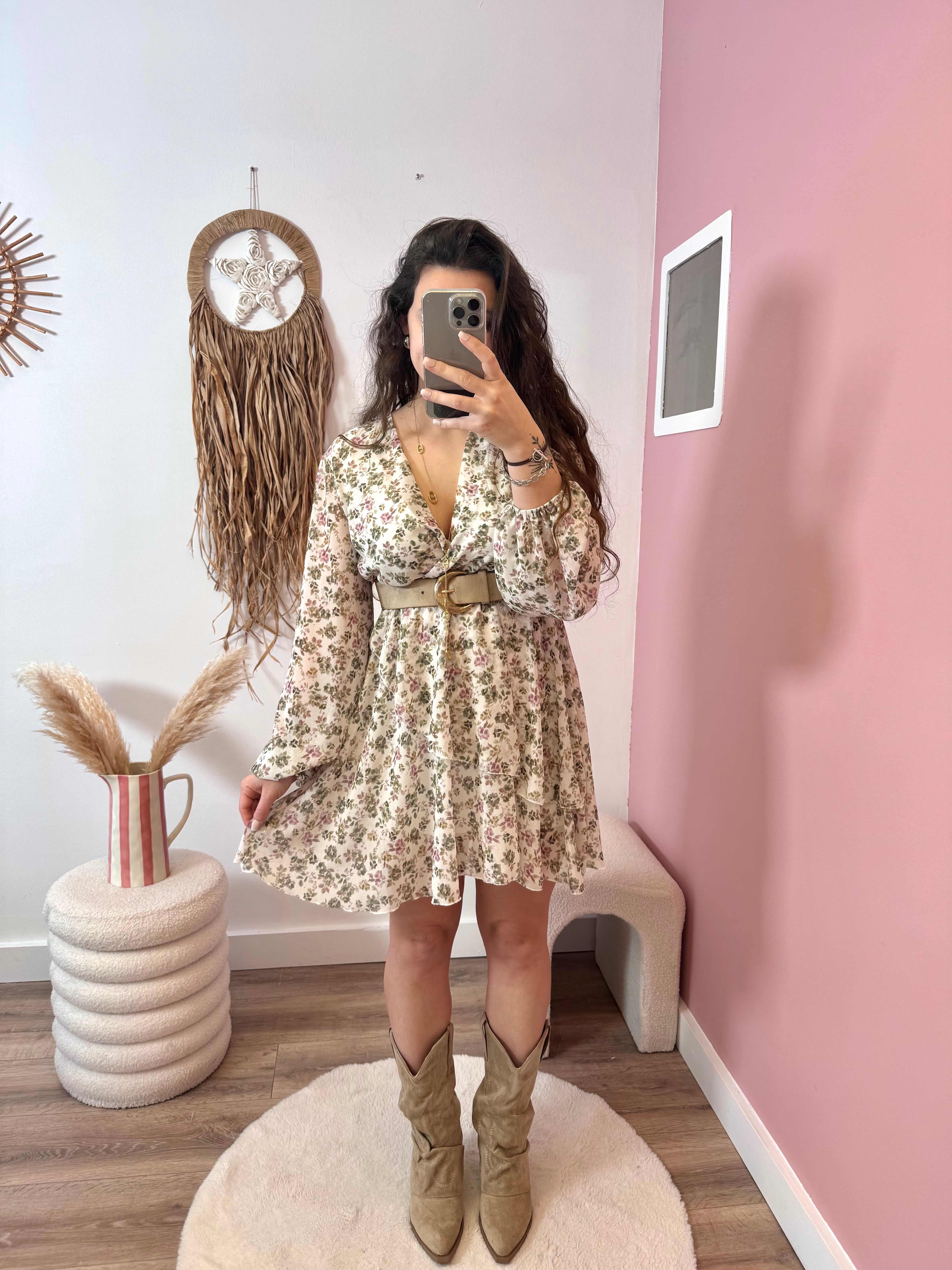 PRÉCOMMANDE ROBE ANA KAKI ( expédition dans la semaine)