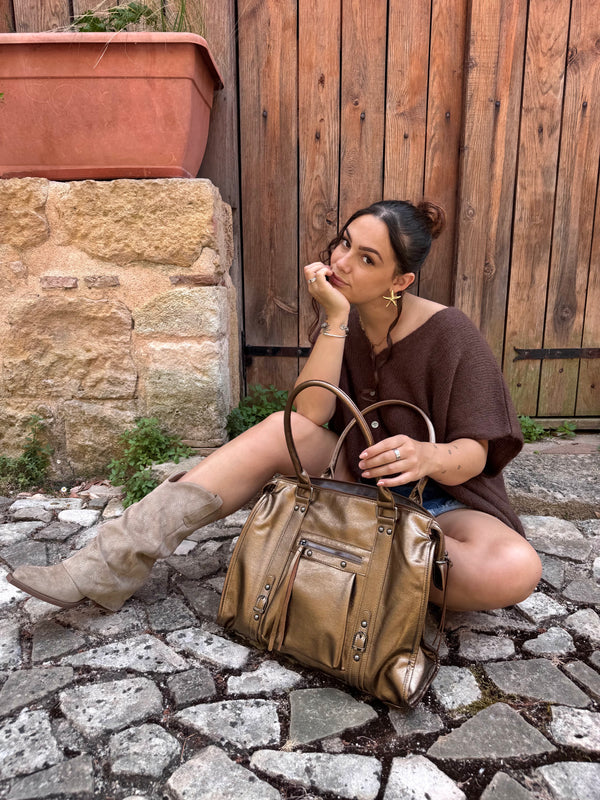 SAC LOUISE XXL BRONZE