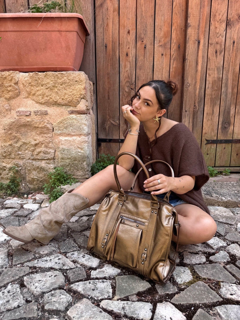 SAC LOUISE XXL BRONZE