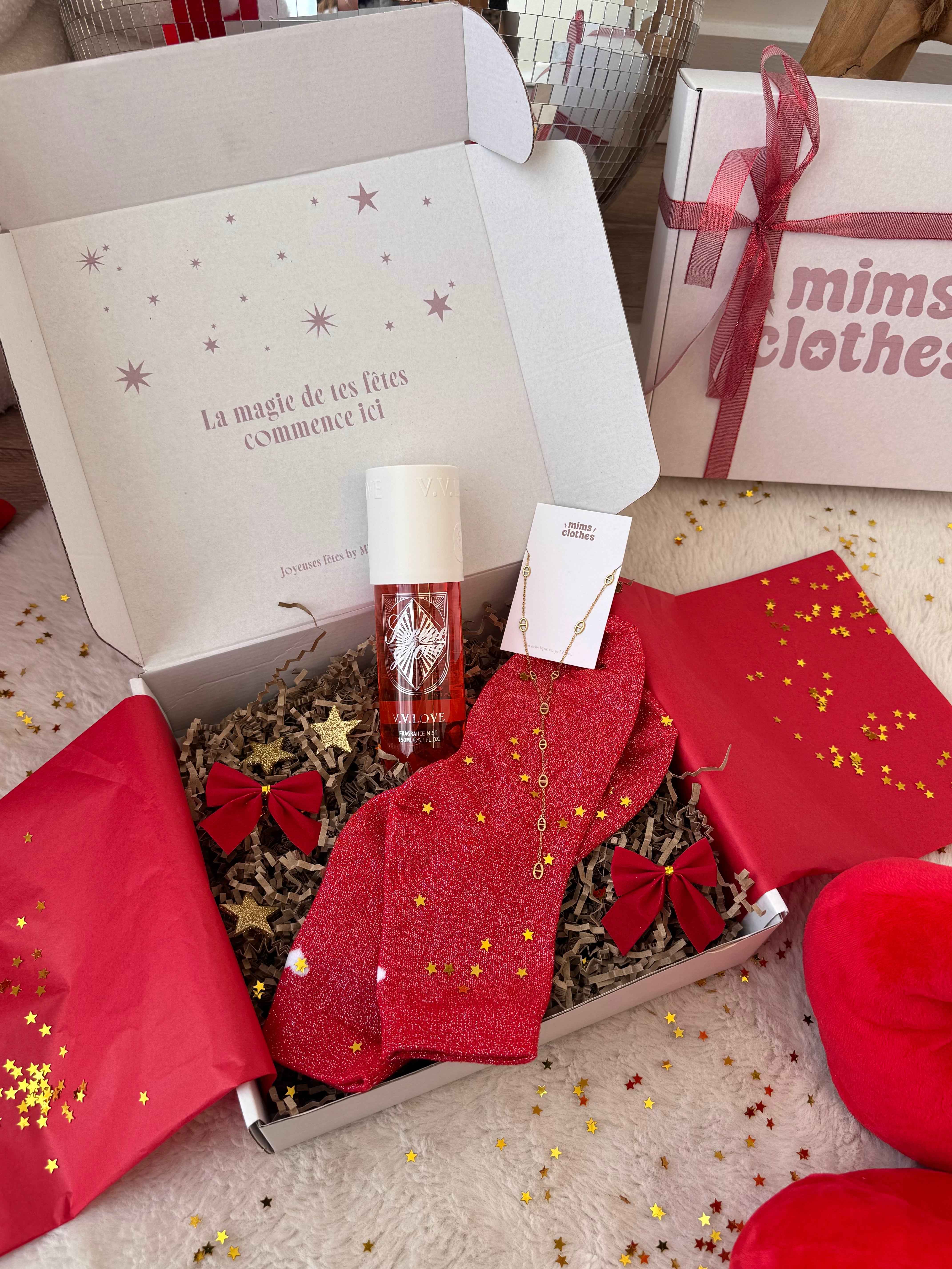 COFFRET NOEL DORÉ OU ARGENTÉ ( 3 cadeaux )