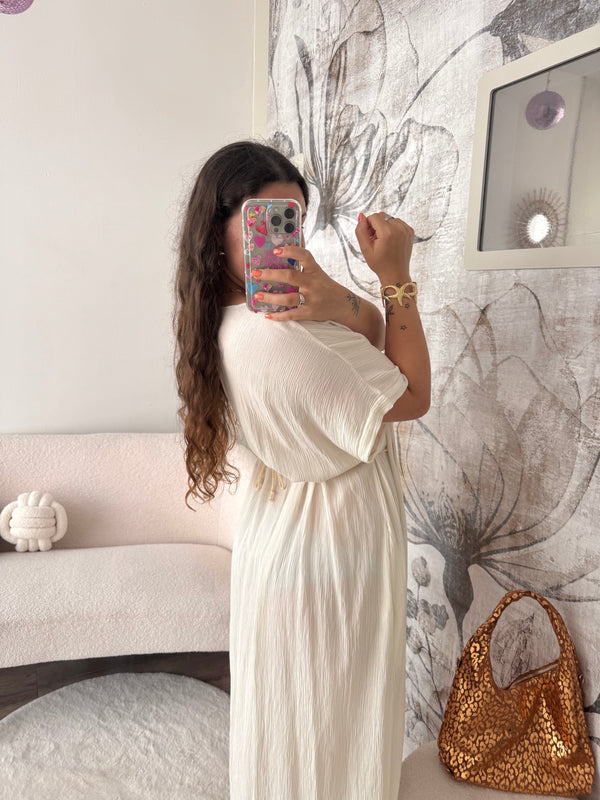 ROBE COQUILLAGE BLANCHE