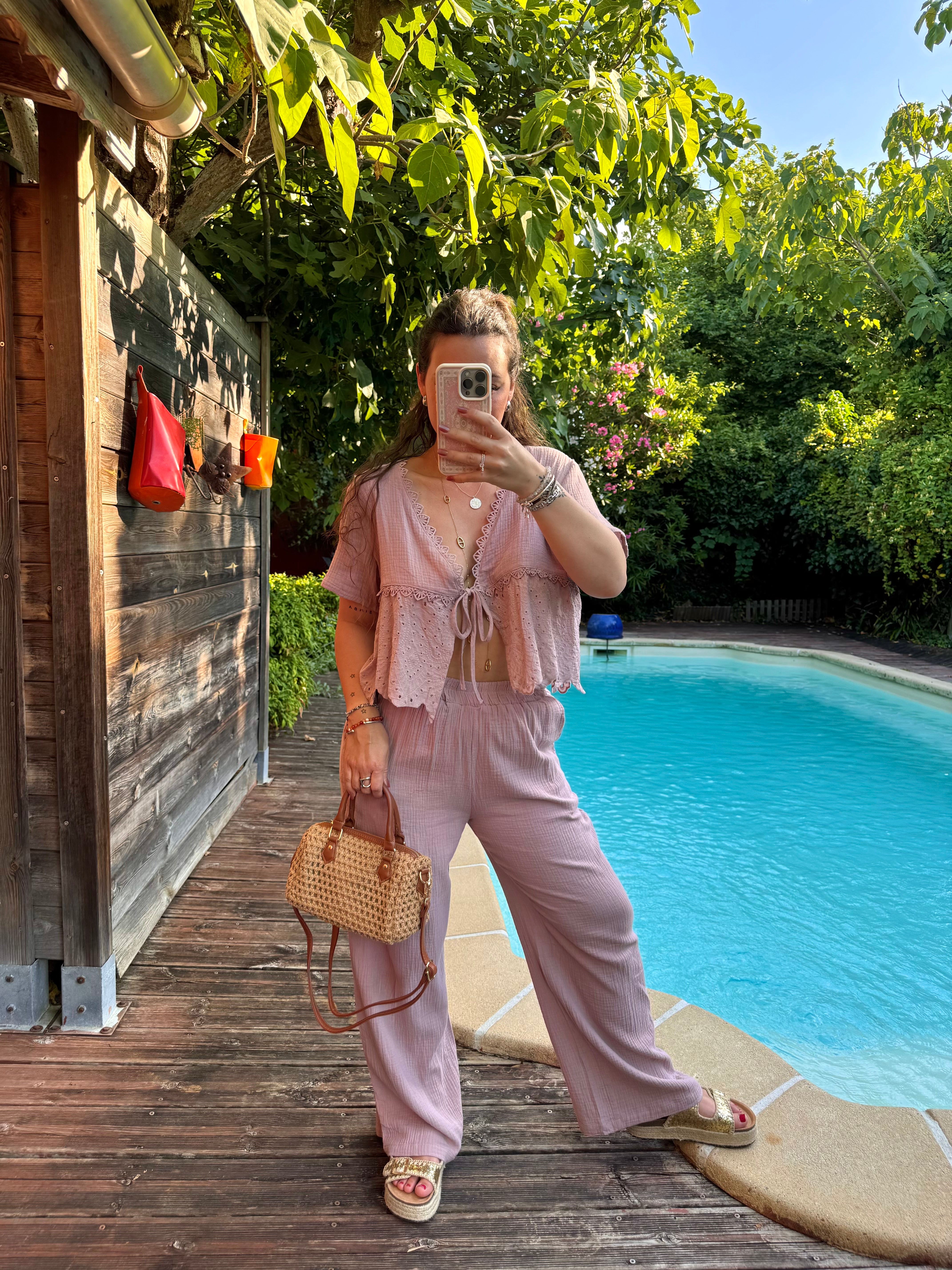 ENSEMBLE VIEUX ROSE