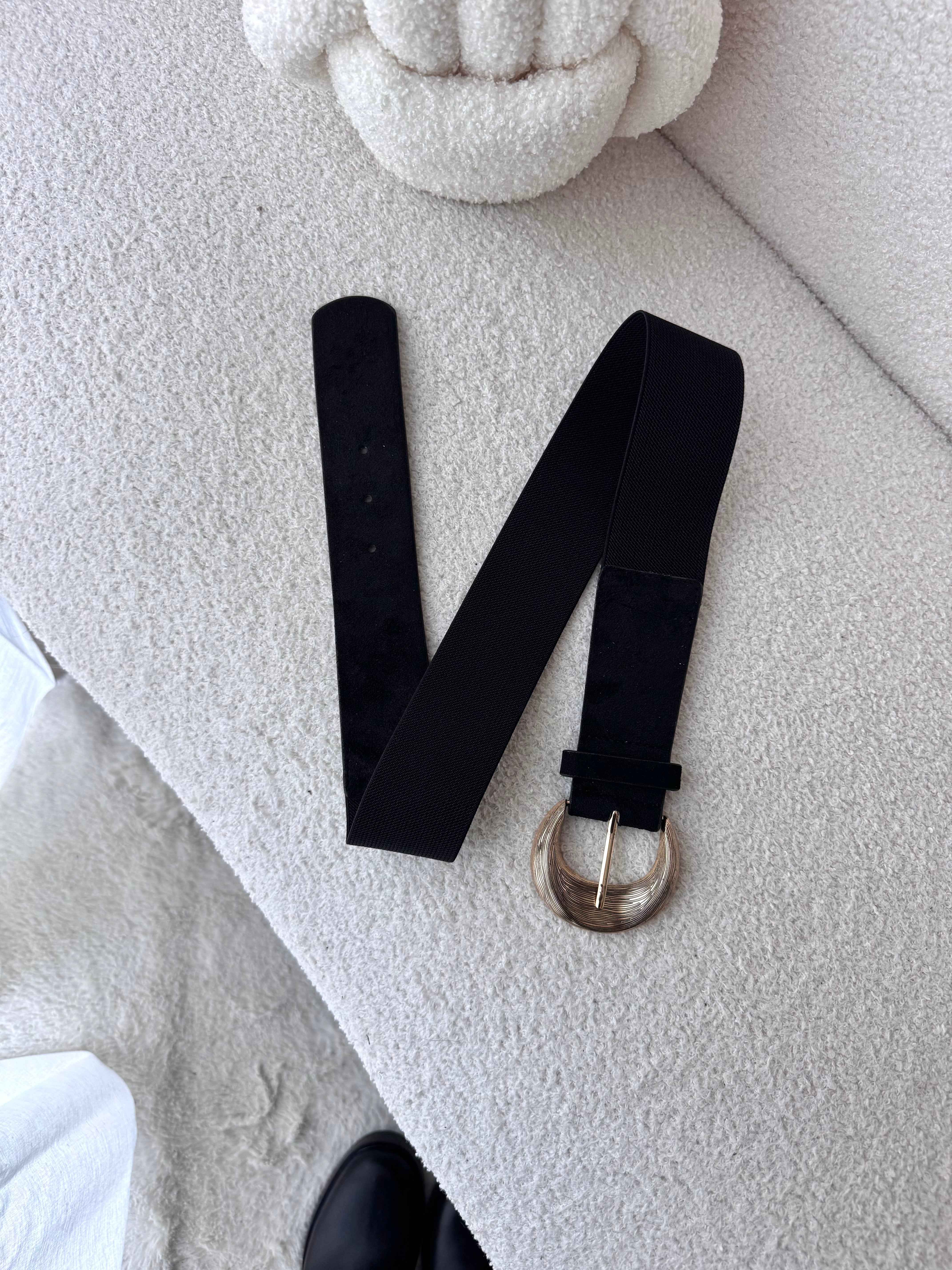 CEINTURE NOIR BOUCLE