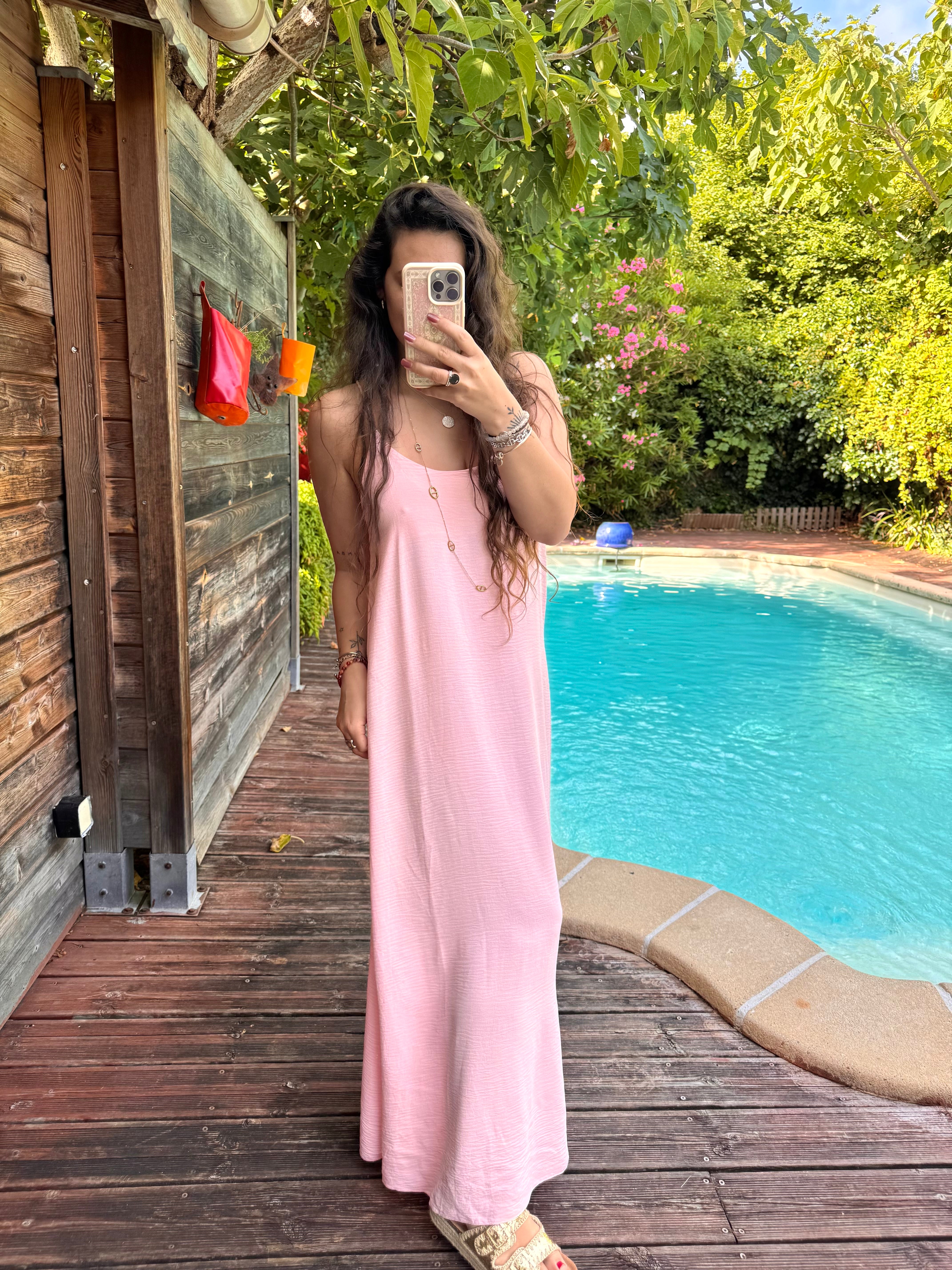 ROBE FLUIDE ROSE