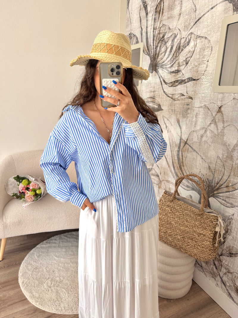 BLOUSE RAYÉ BLEU