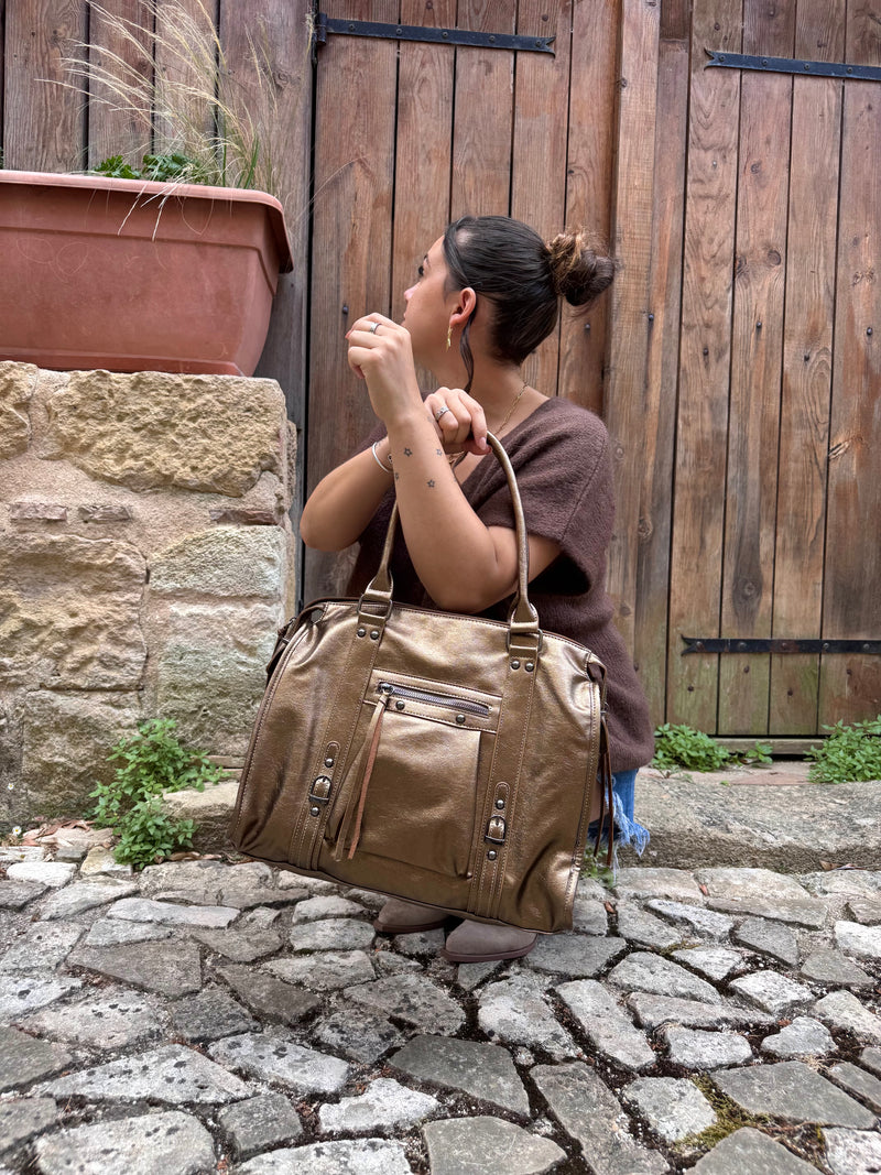 SAC LOUISE XXL BRONZE