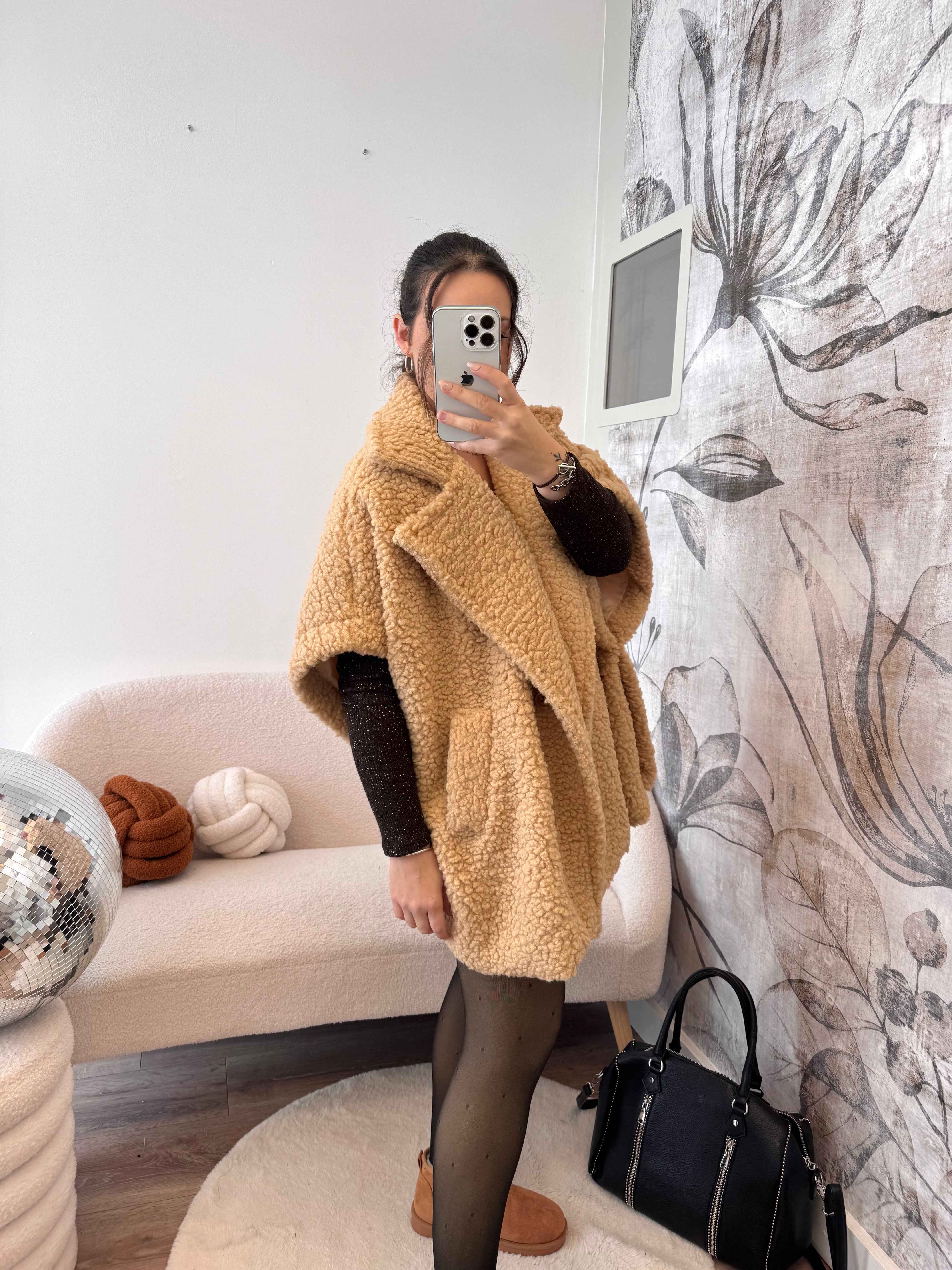 GILET MOUMOUTE SANS MANCHE CAMEL