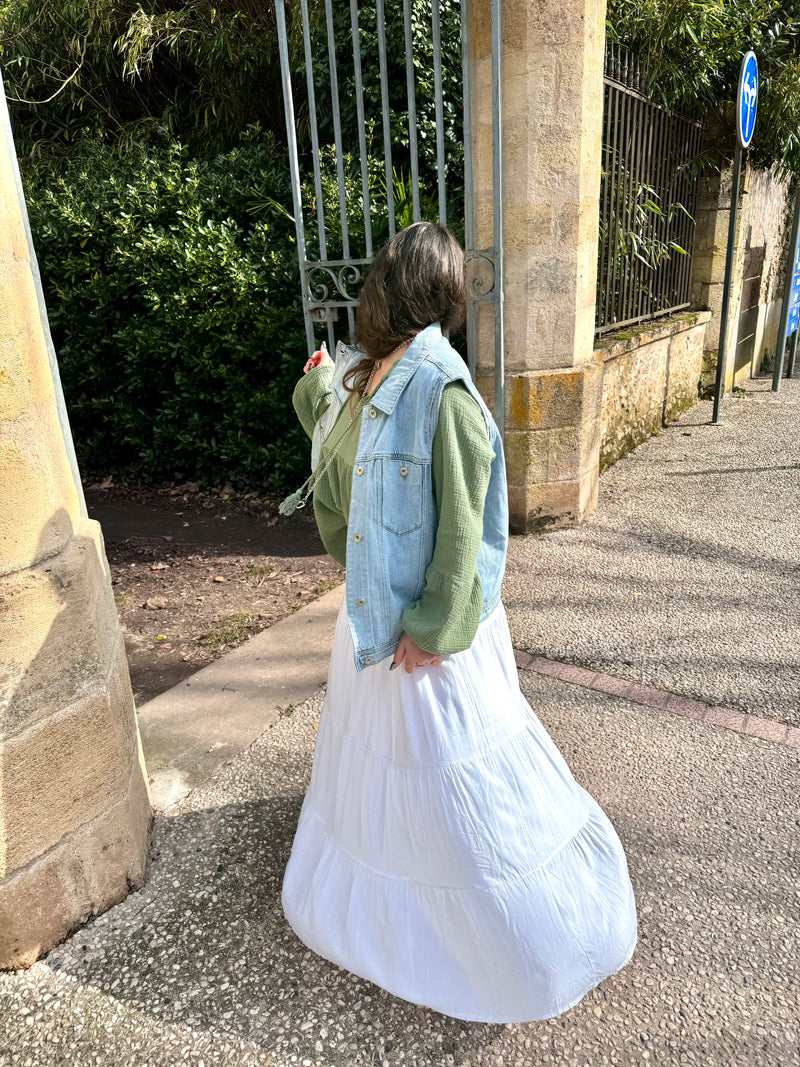 JUPE LONGUE BLANCHE