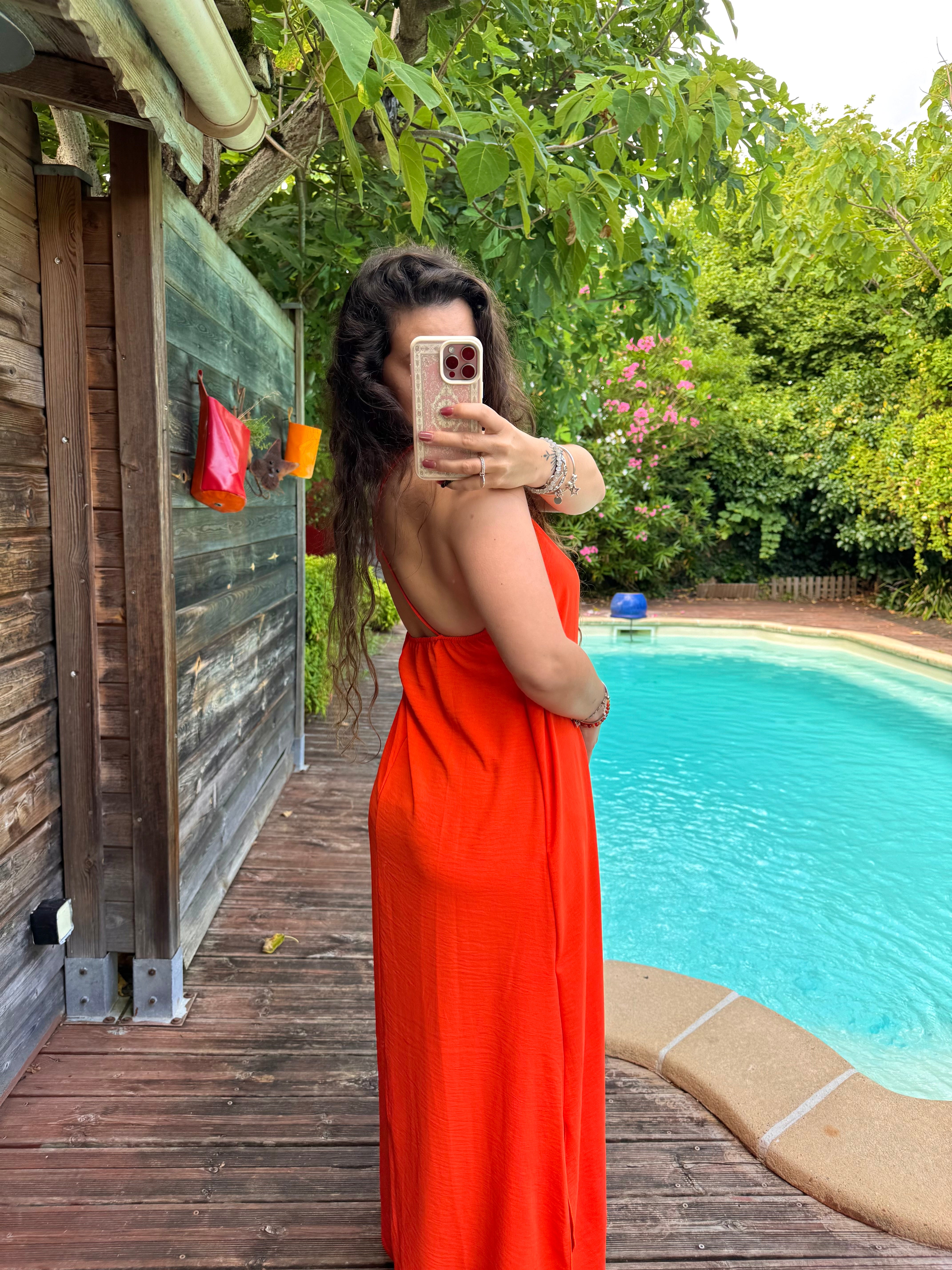 ROBE FLUIDE ORANGE