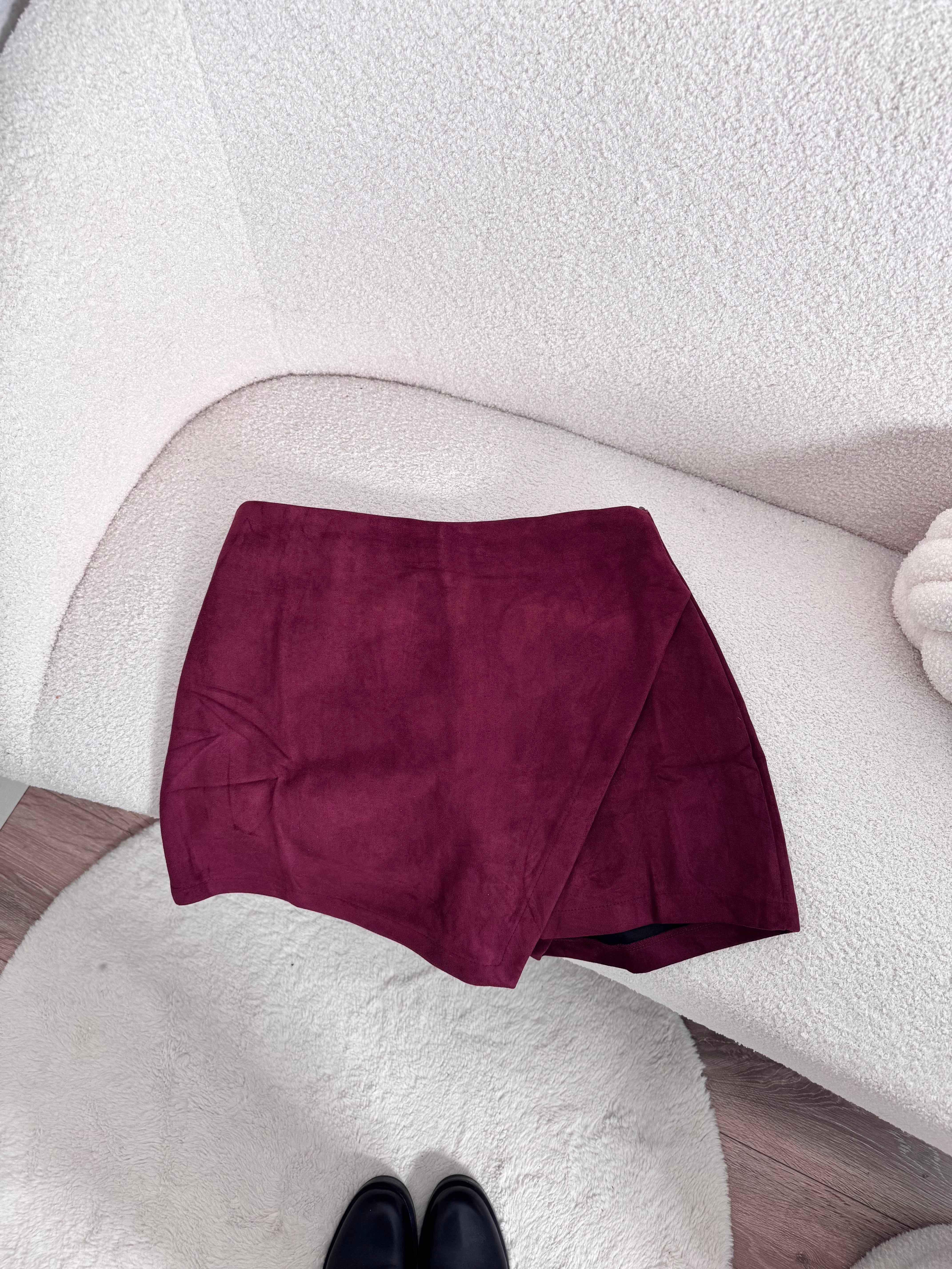 JUPE/SHORT BORDEAUX