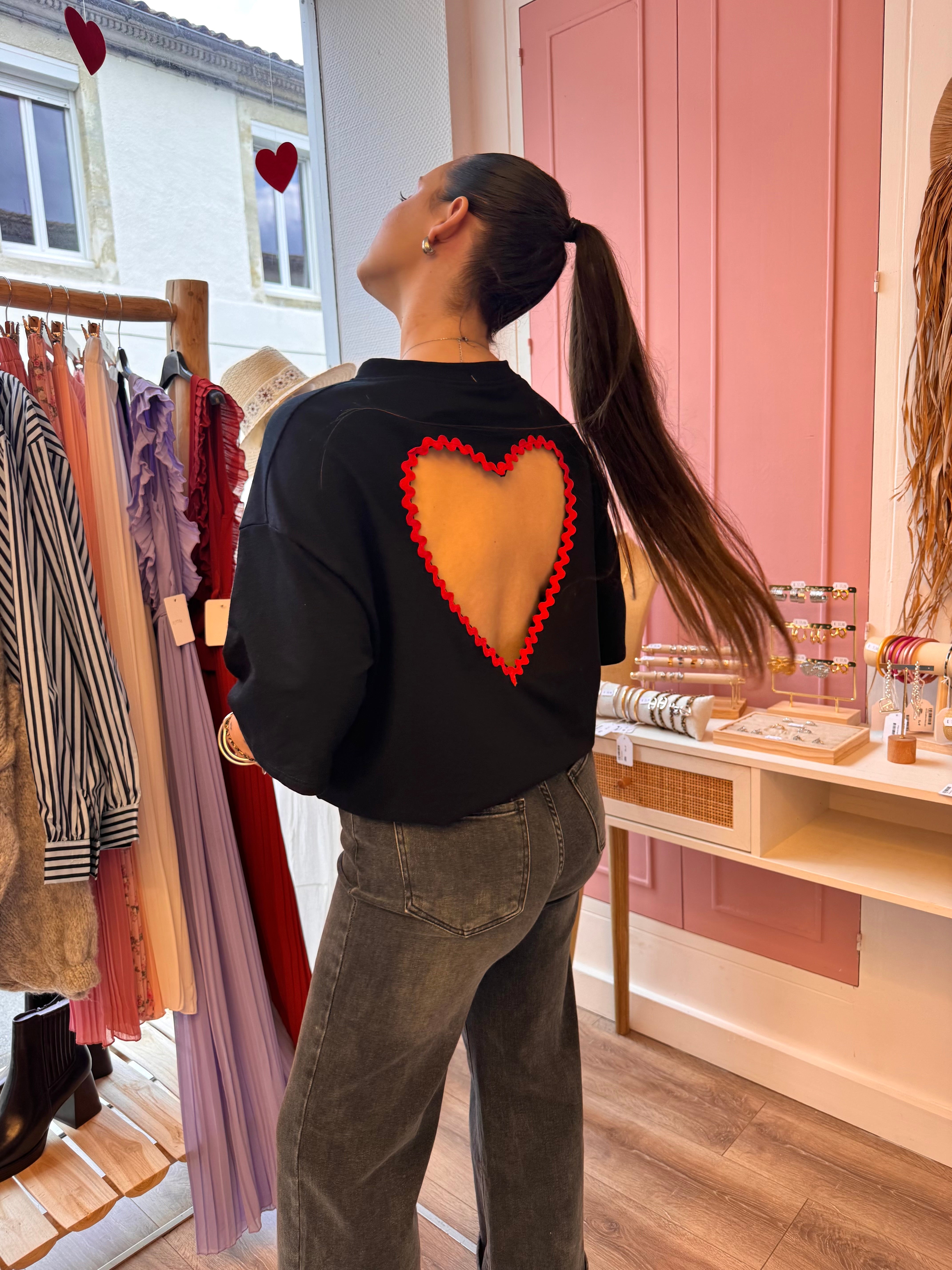 PRECOMMANDE T-SHIRT COUP DE COEUR NOIR ( expédition début de semaine )