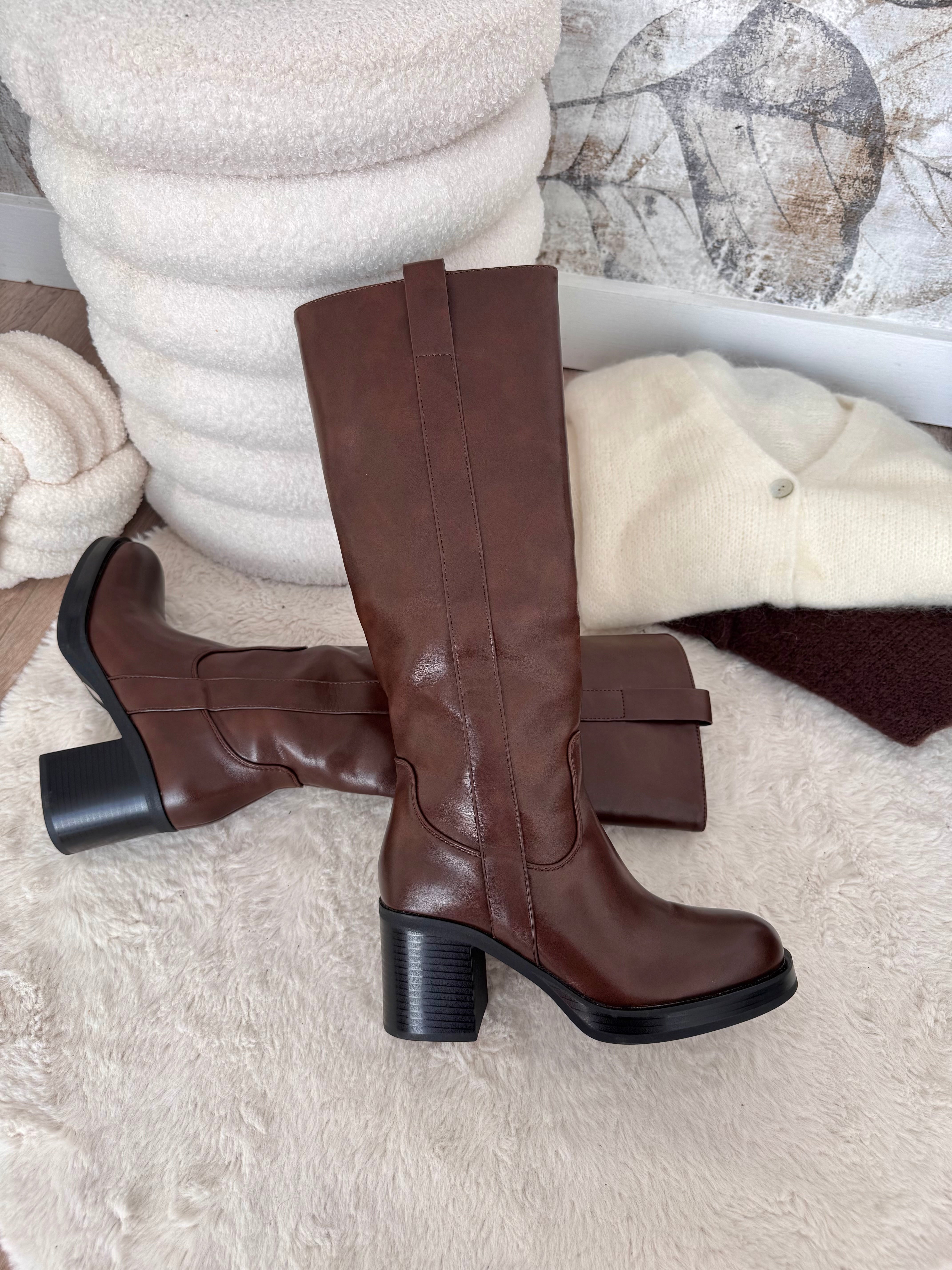 BOTTES HAUTES CAMEL