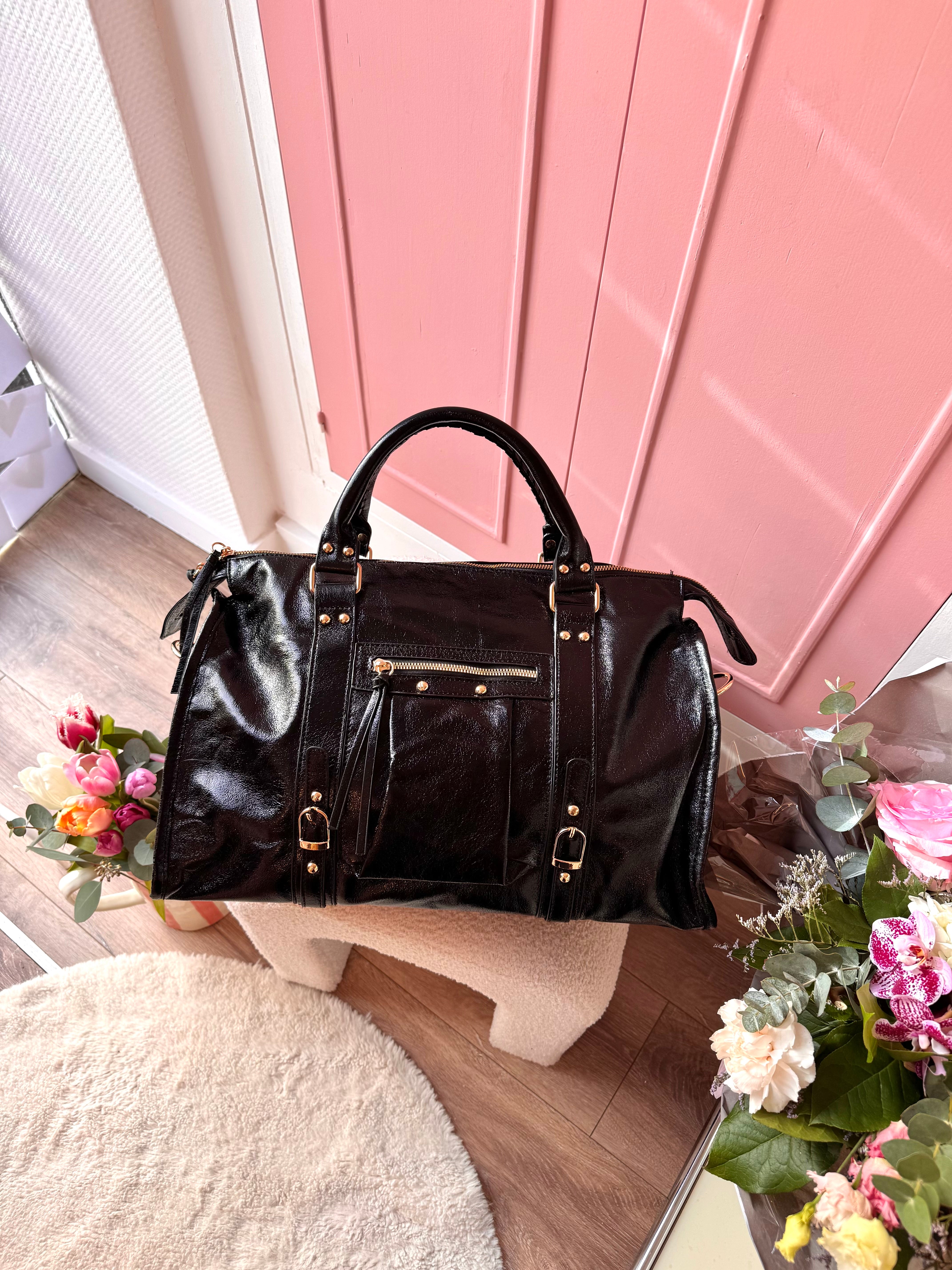 SAC XXL BRILLANT NOIR