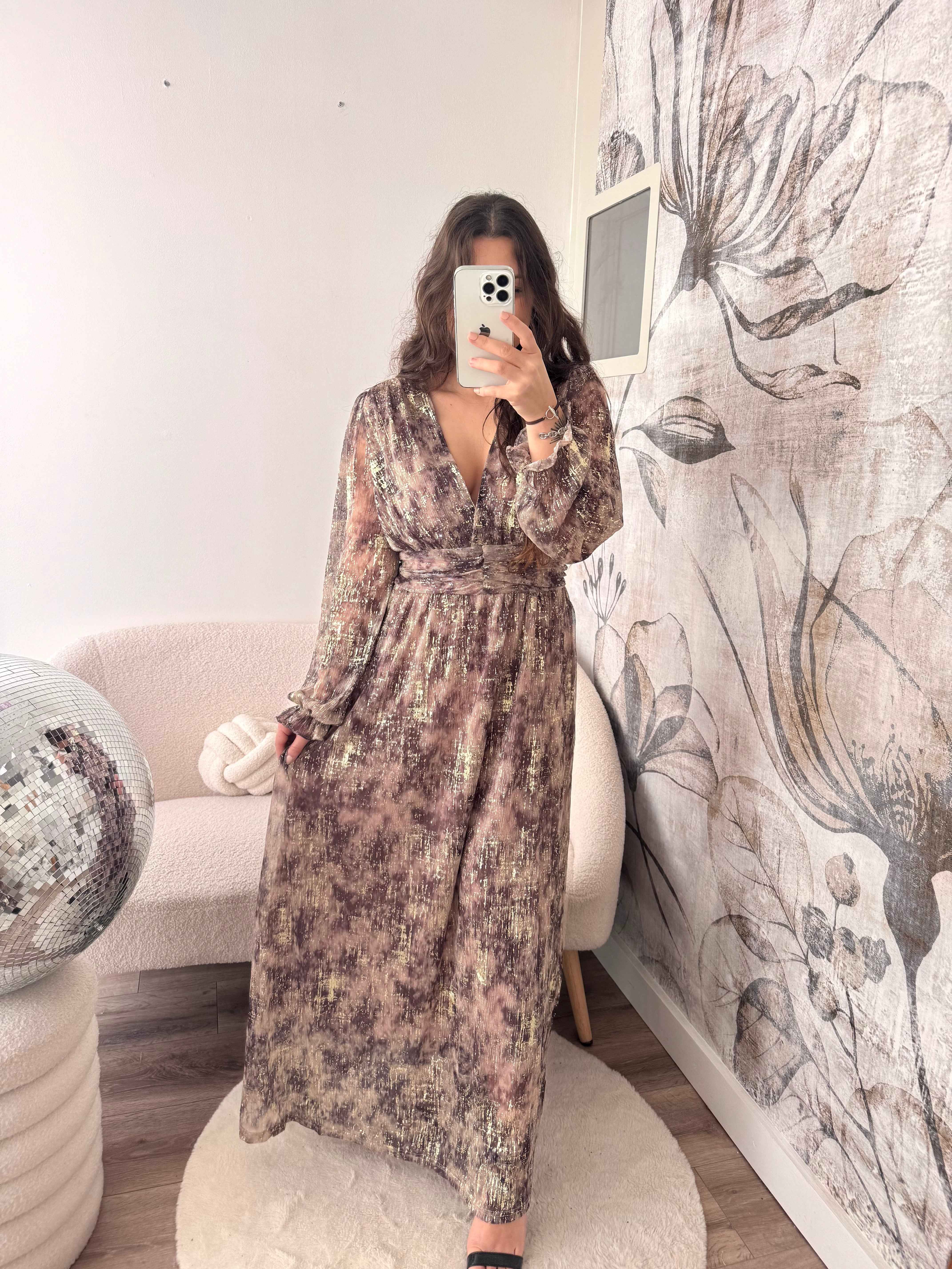 ROBE LONGUE DORÉ