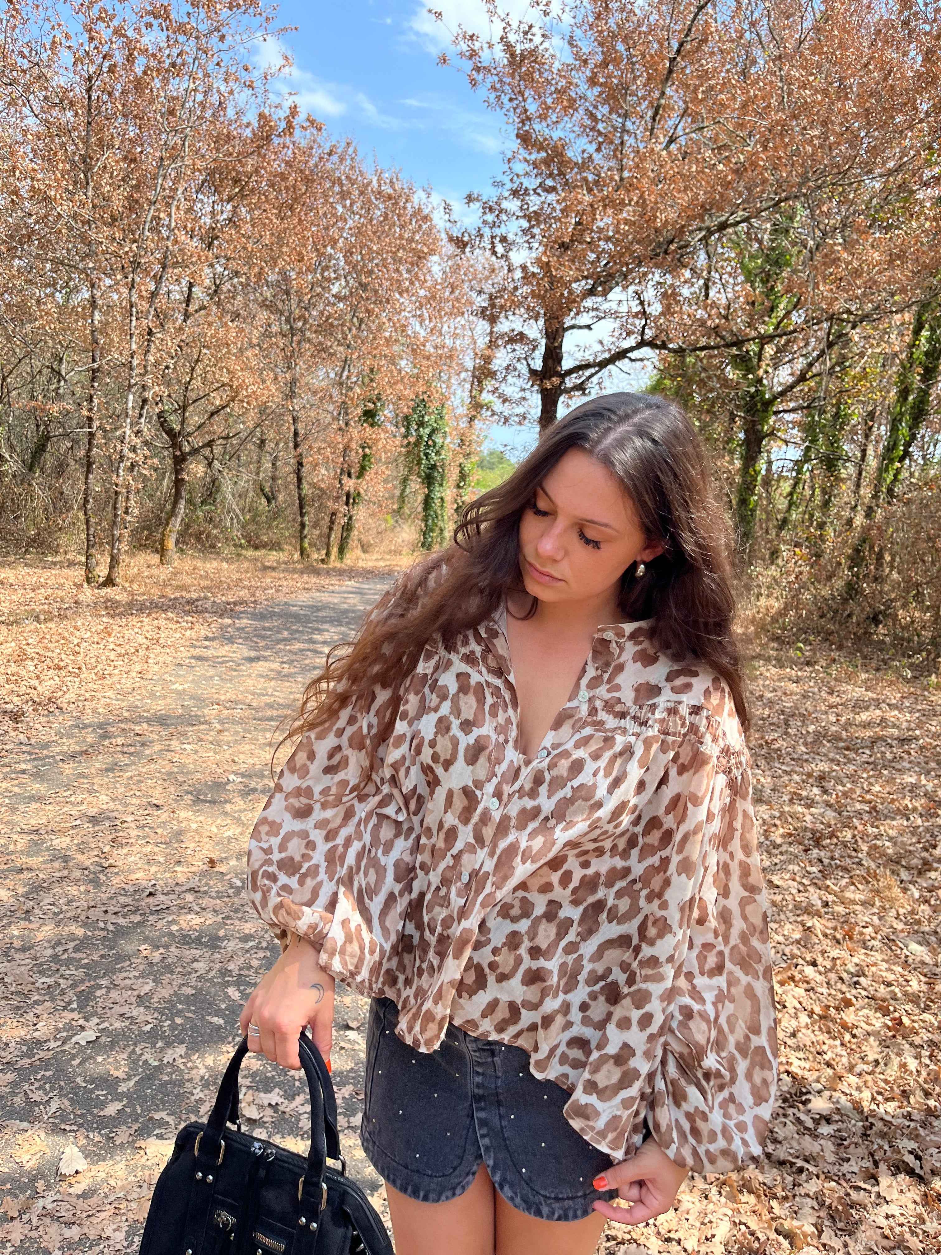 BLOUSE FLUIDE LÉOPARD