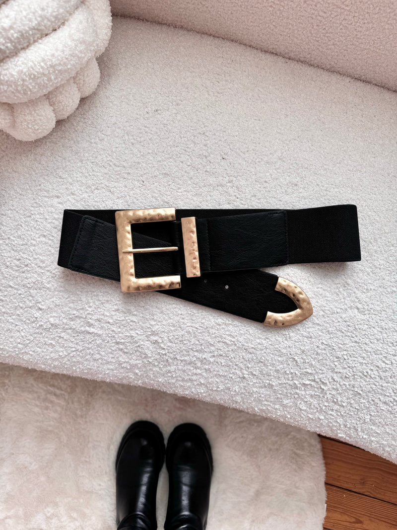 CEINTURE À BOUCLE NOIRE