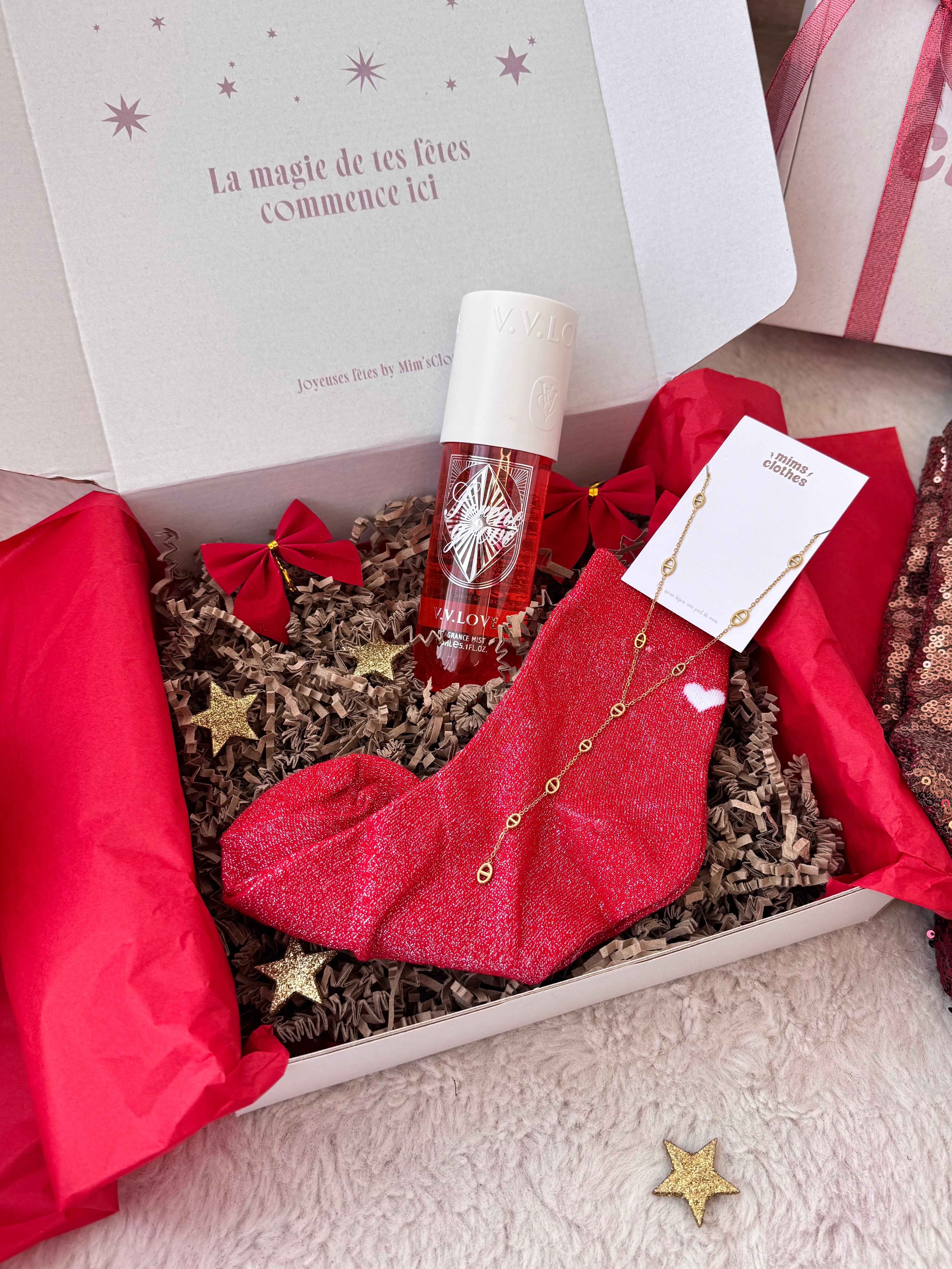 COFFRET NOEL DORÉ OU ARGENTÉ ( 3 cadeaux )