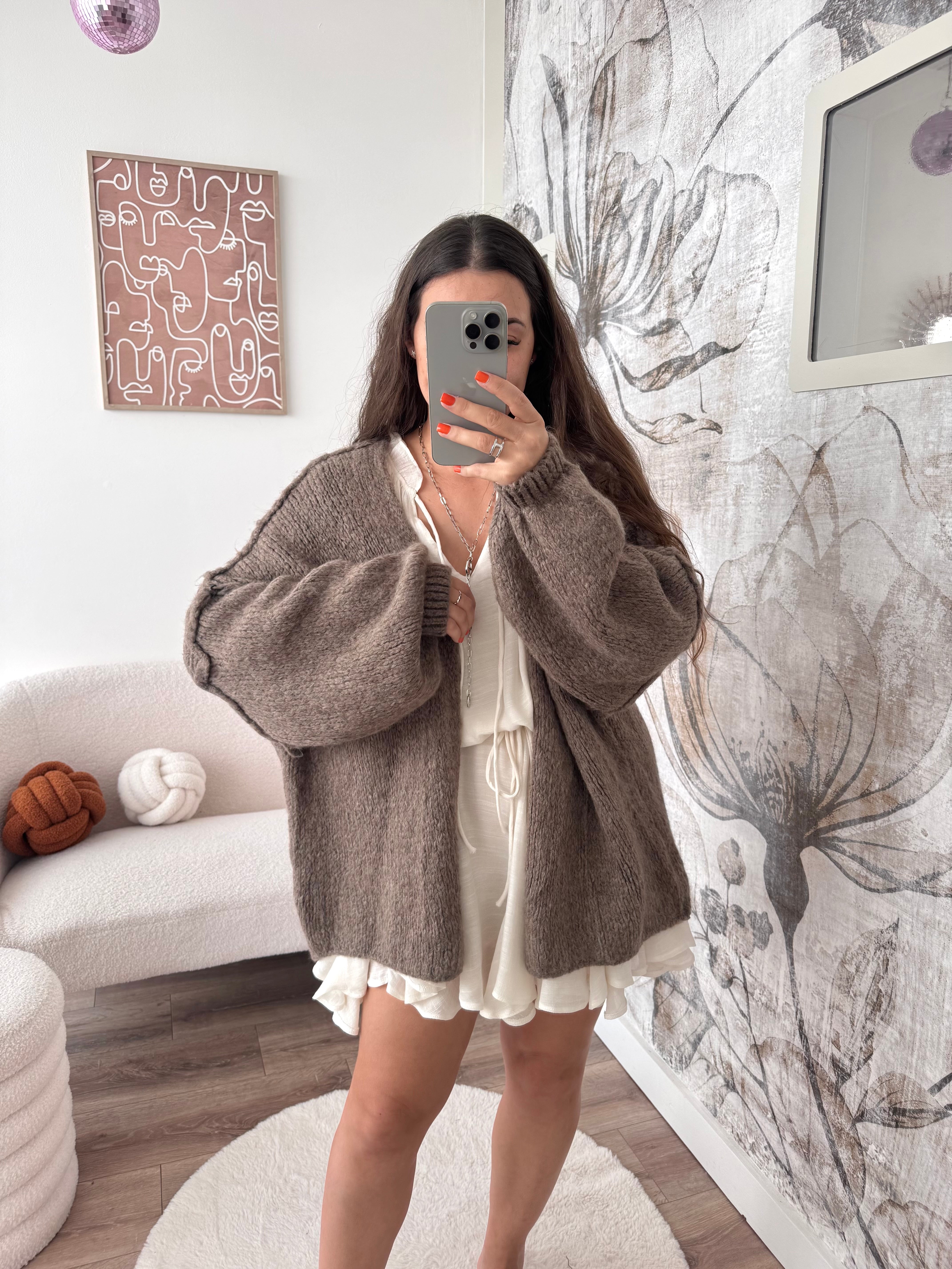 VESTE LÉA TAUPE