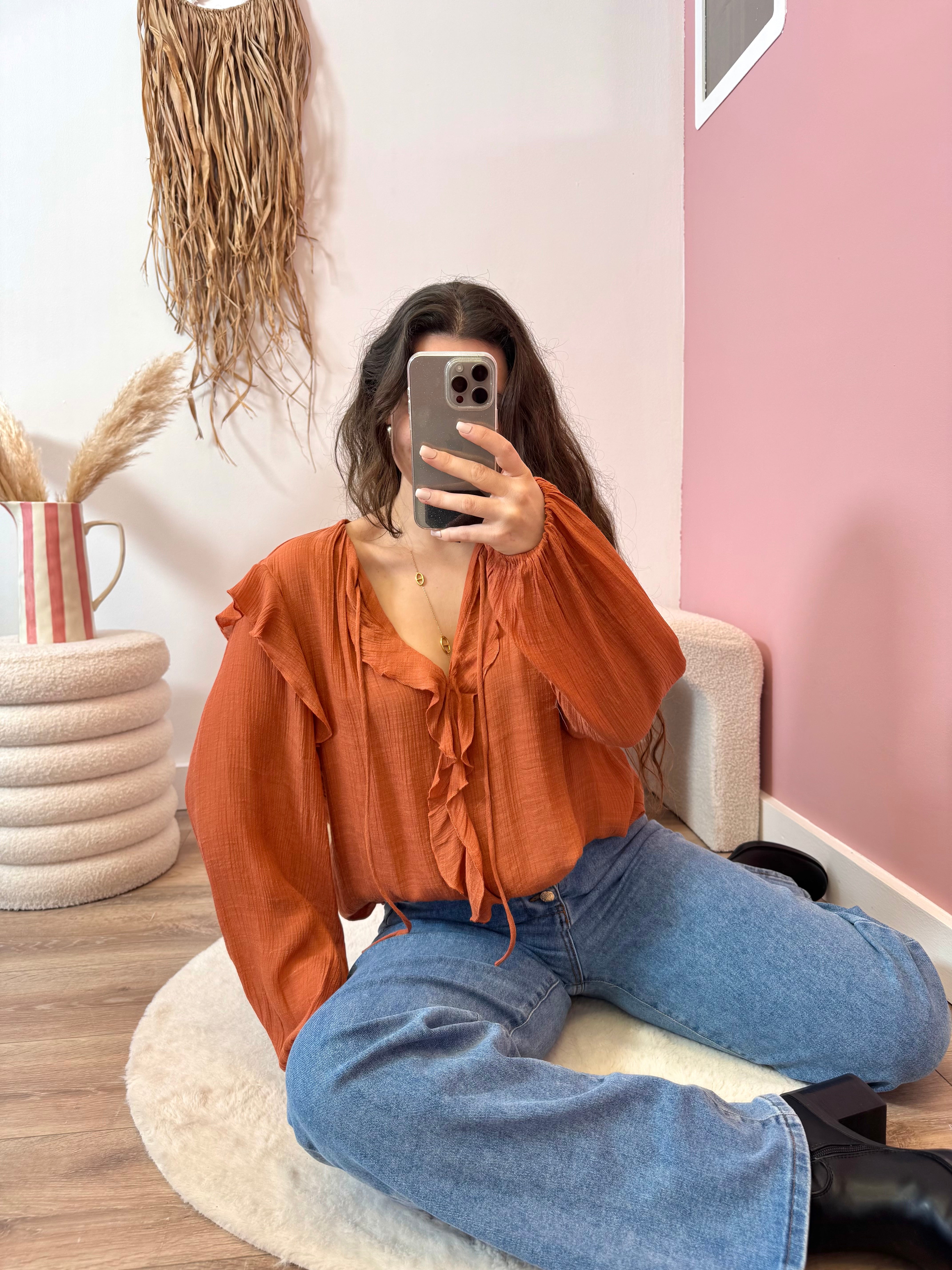 BLOUSE SOLEIL TERRACOTTA