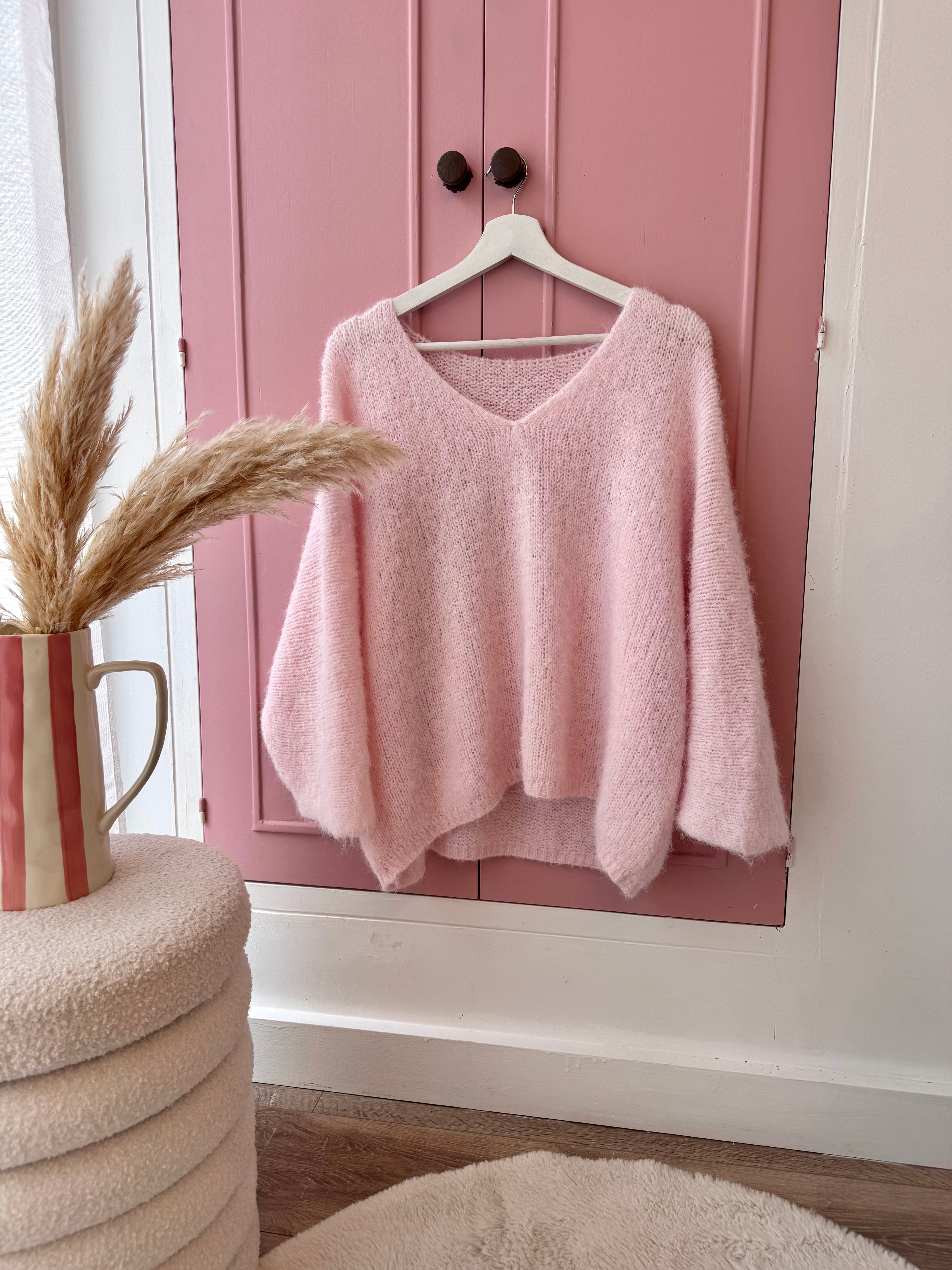 PRÉCOMMANDE PULL ARIA ROSE ( expédition dans la semaine )