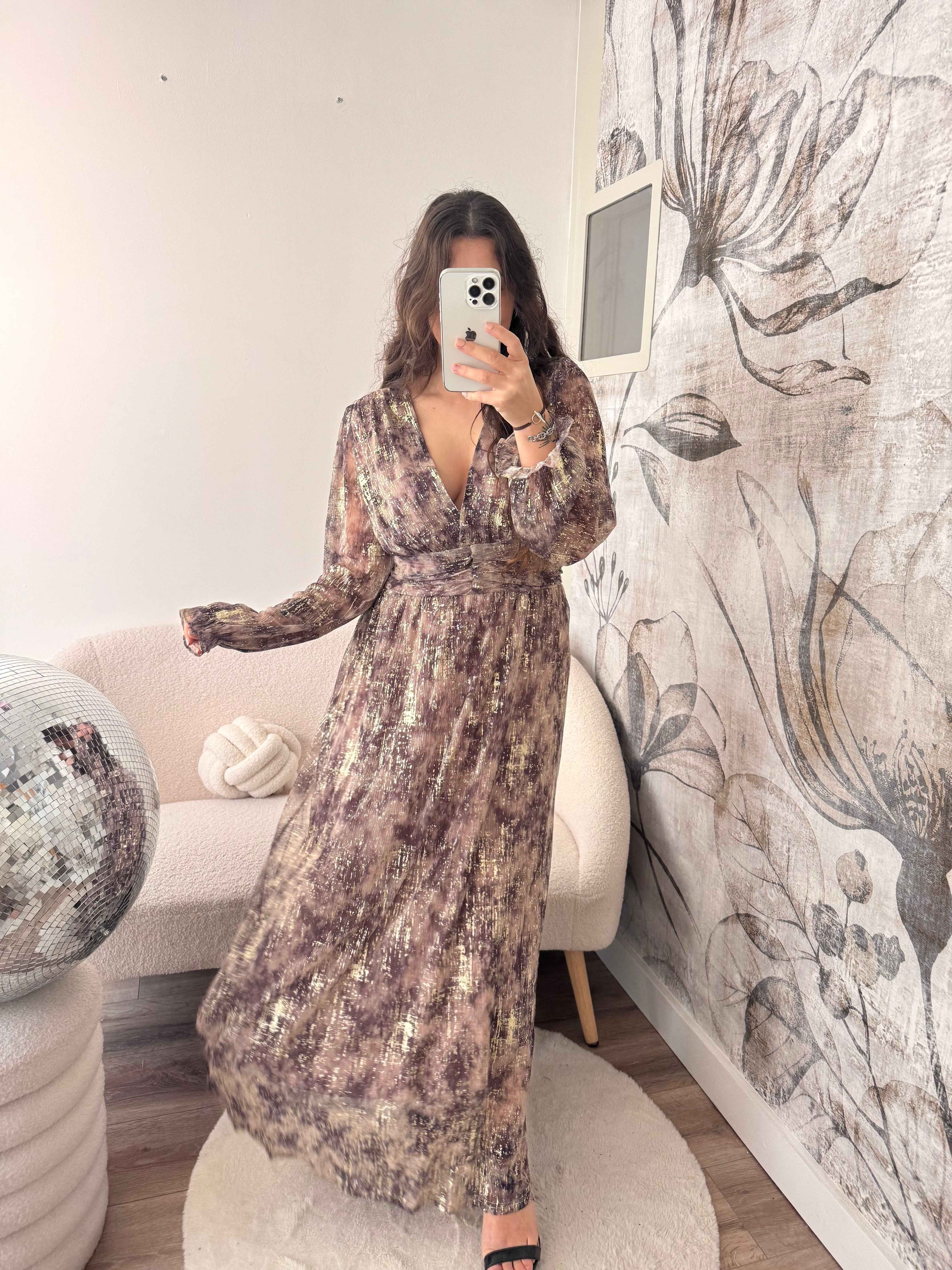 ROBE LONGUE DORÉ