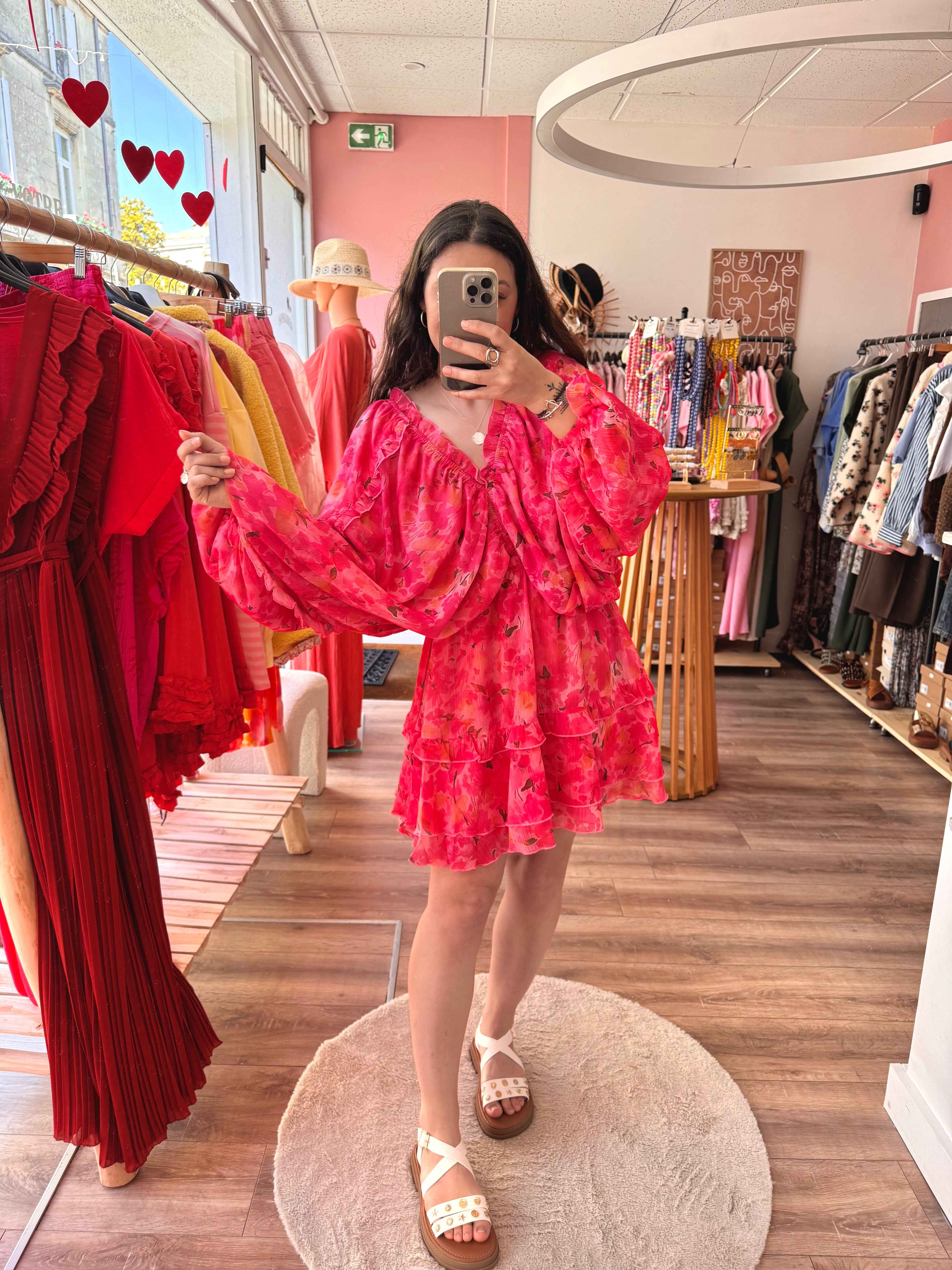 ROBE ROSE BALLON