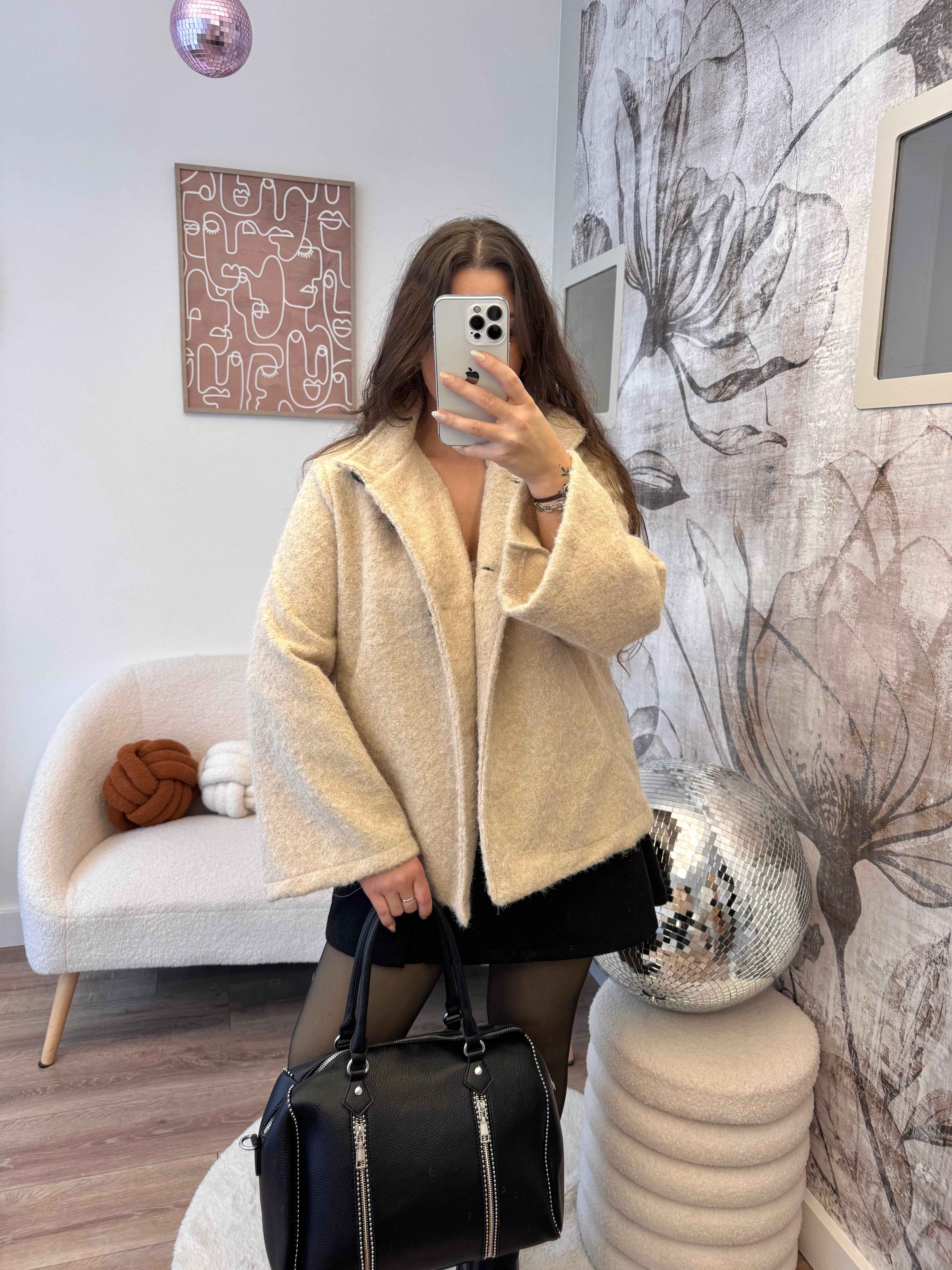 VESTE PALOMA BEIGE 100% COTON