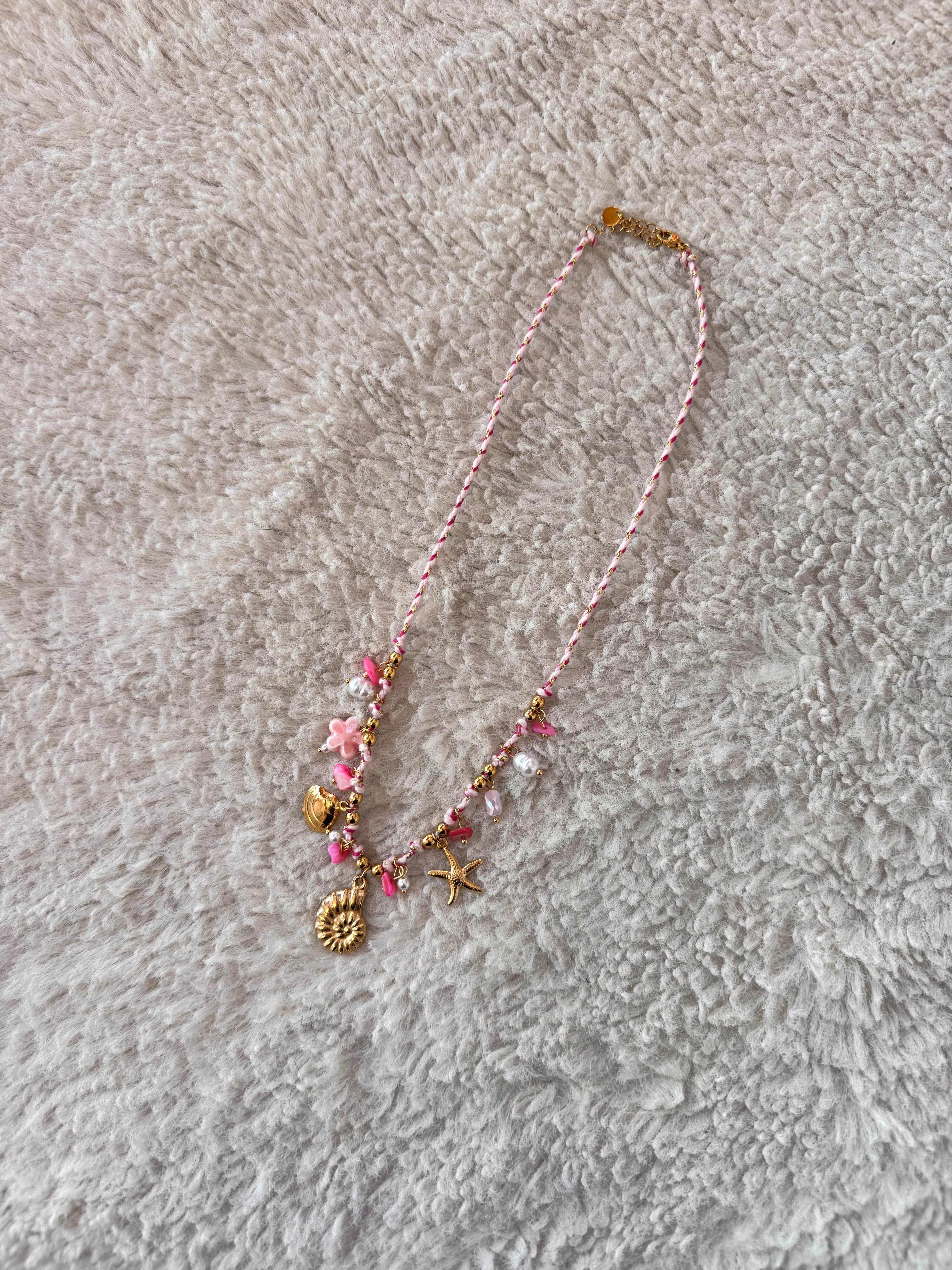 COLLIER COQUILLAGE ROSE