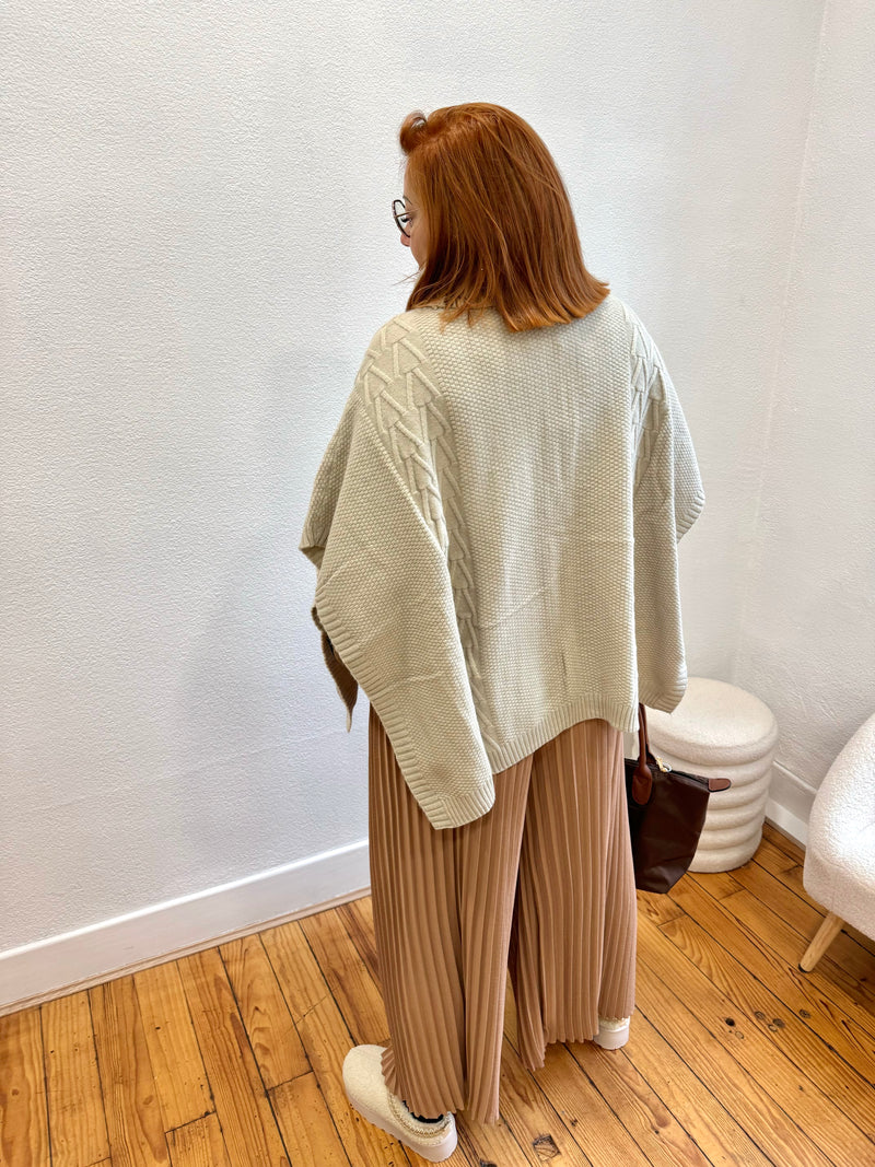 PONCHO BEIGE