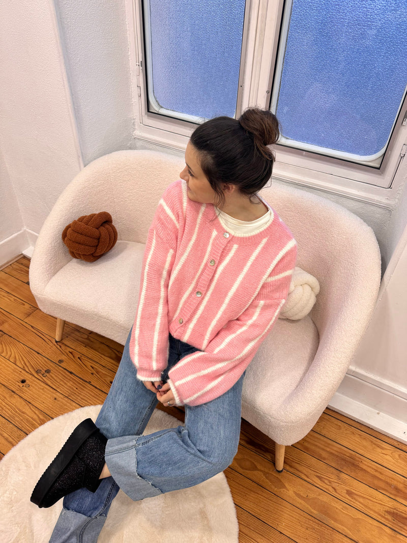 GILET ROSE