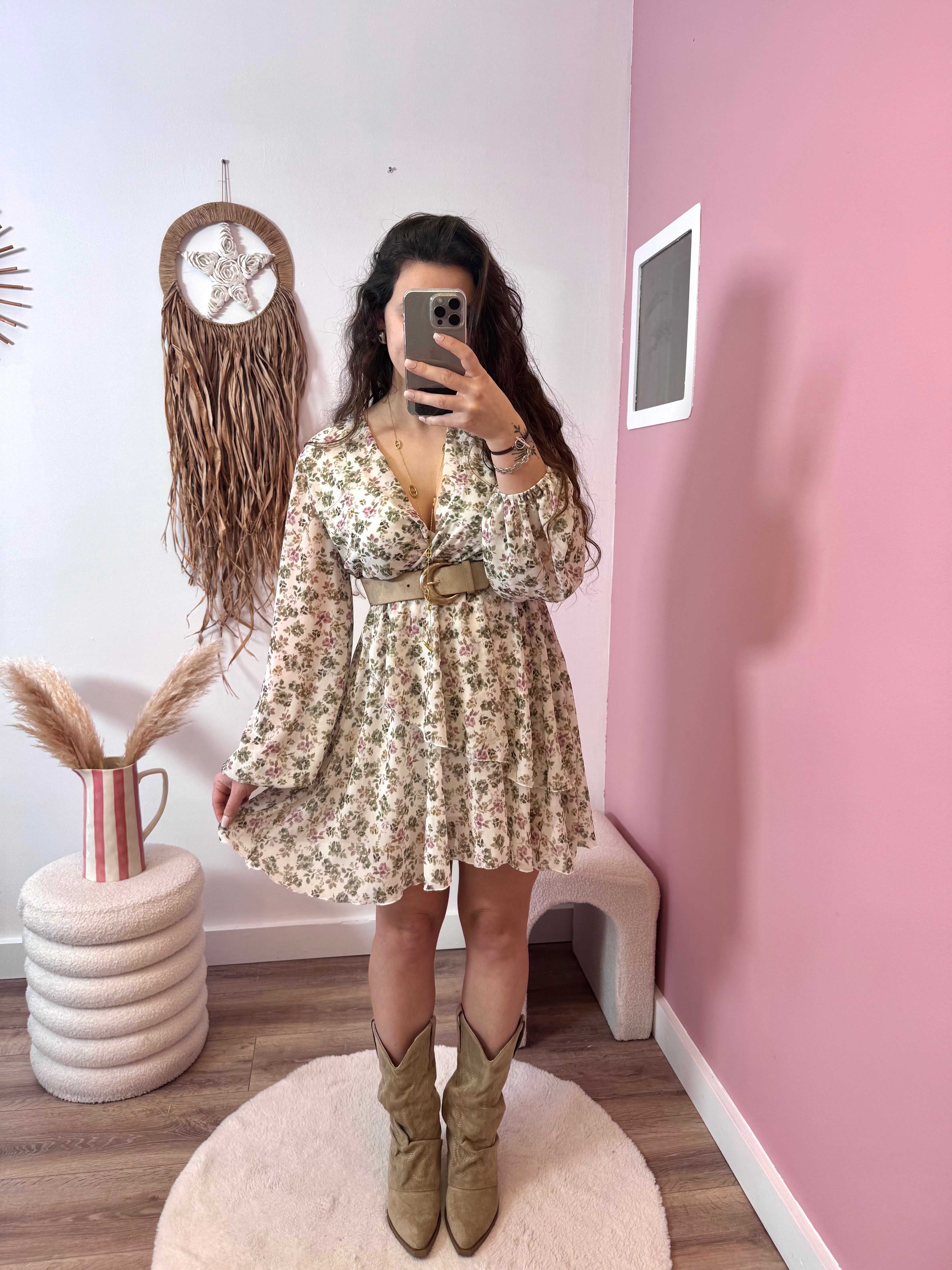 PRÉCOMMANDE ROBE ANA KAKI ( expédition dans la semaine)