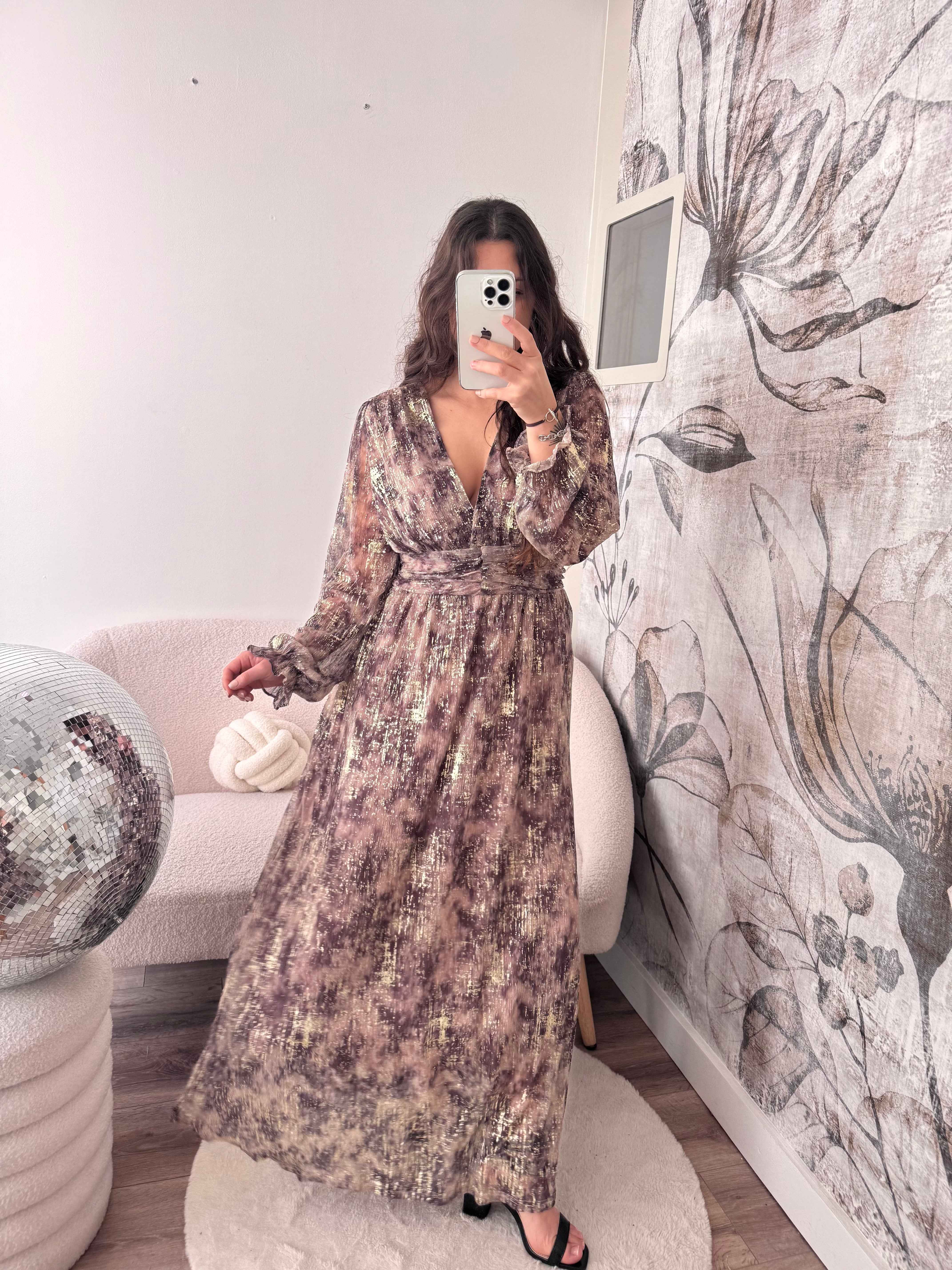 ROBE LONGUE DORÉ