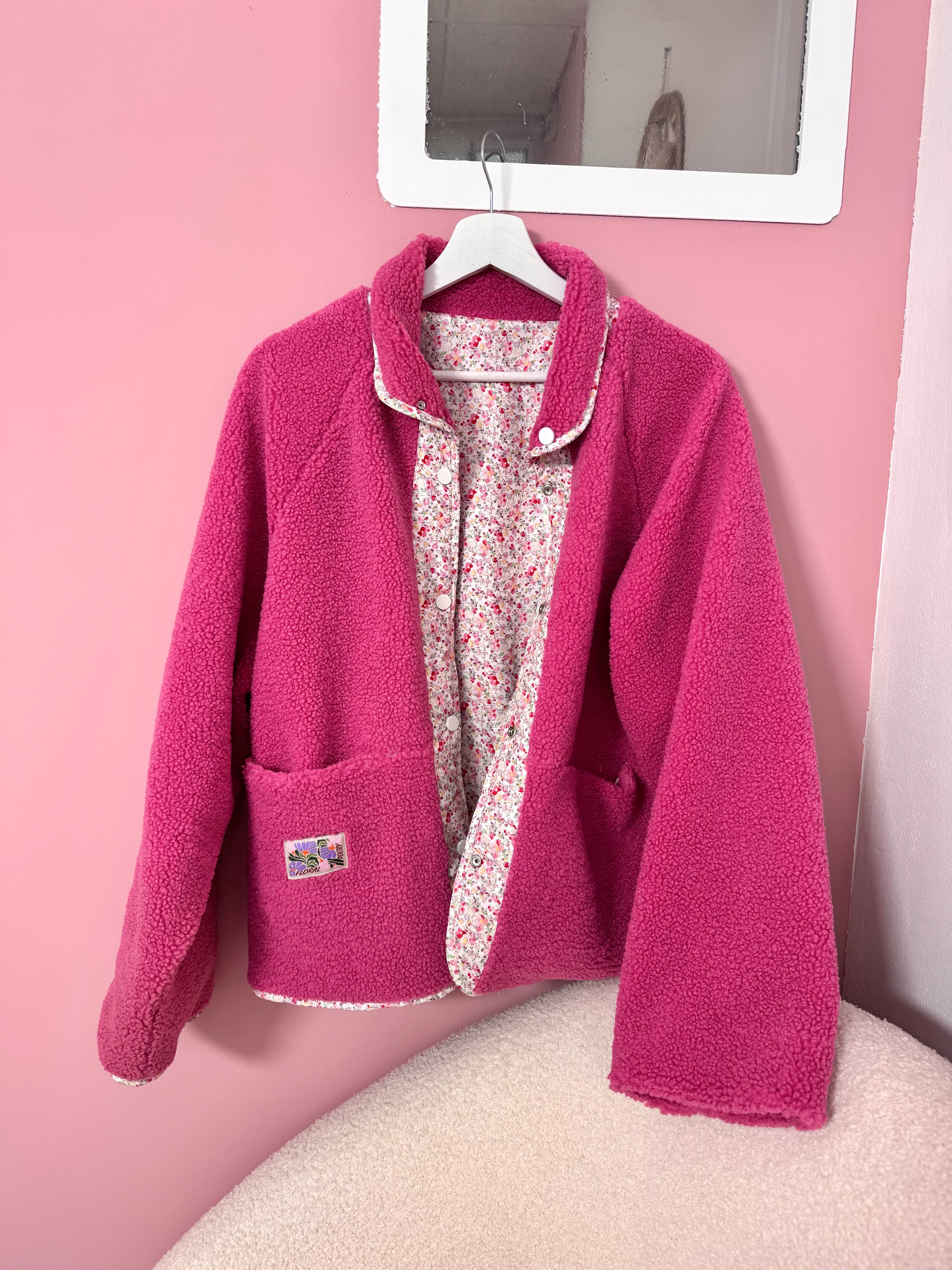 POLAIRE RÉVERSIBLE ROSE