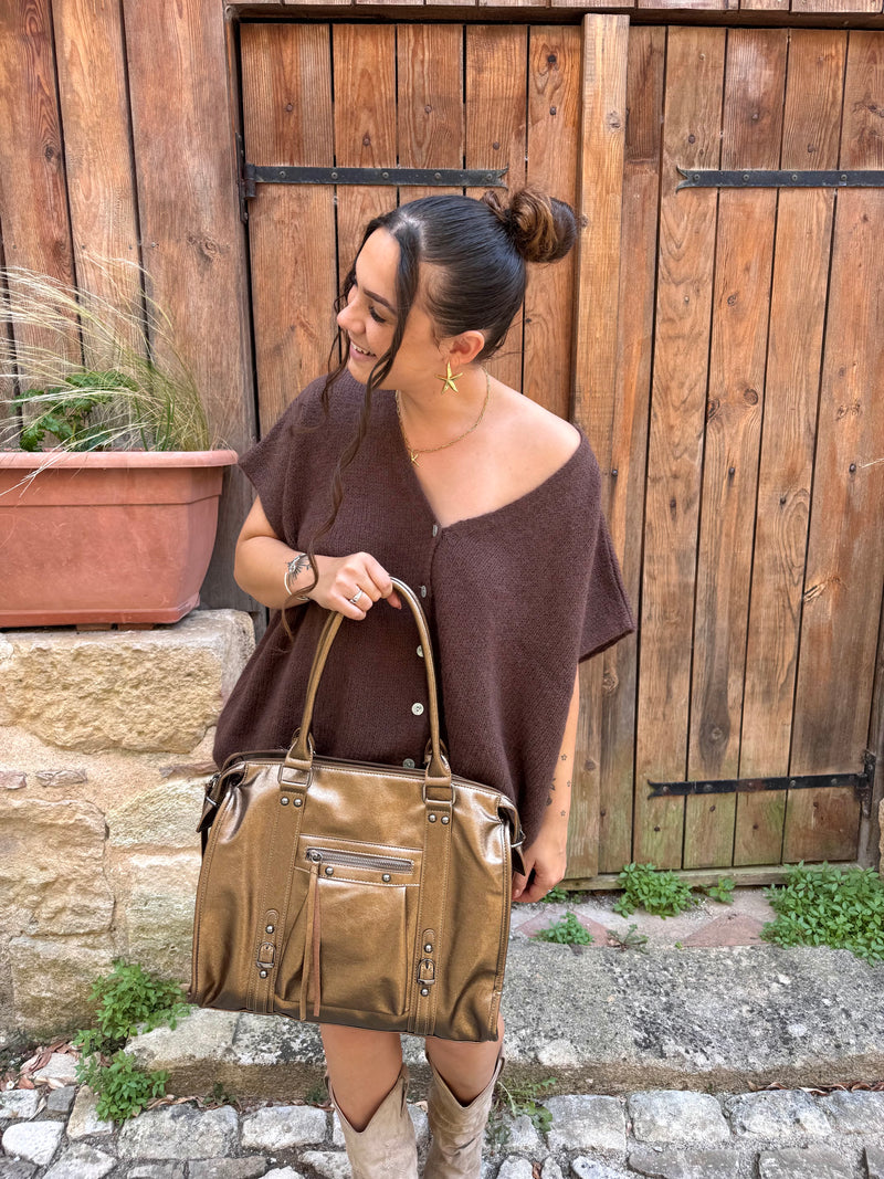 SAC LOUISE XXL BRONZE