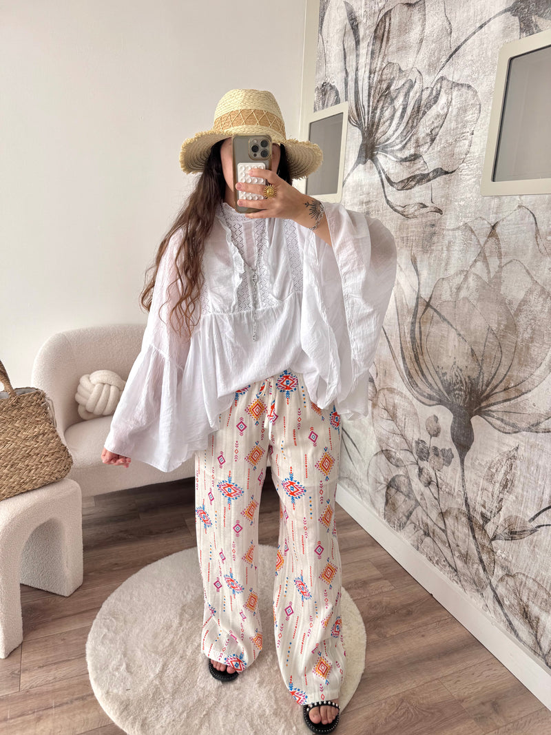 PANTALON ROSE BOHÈME