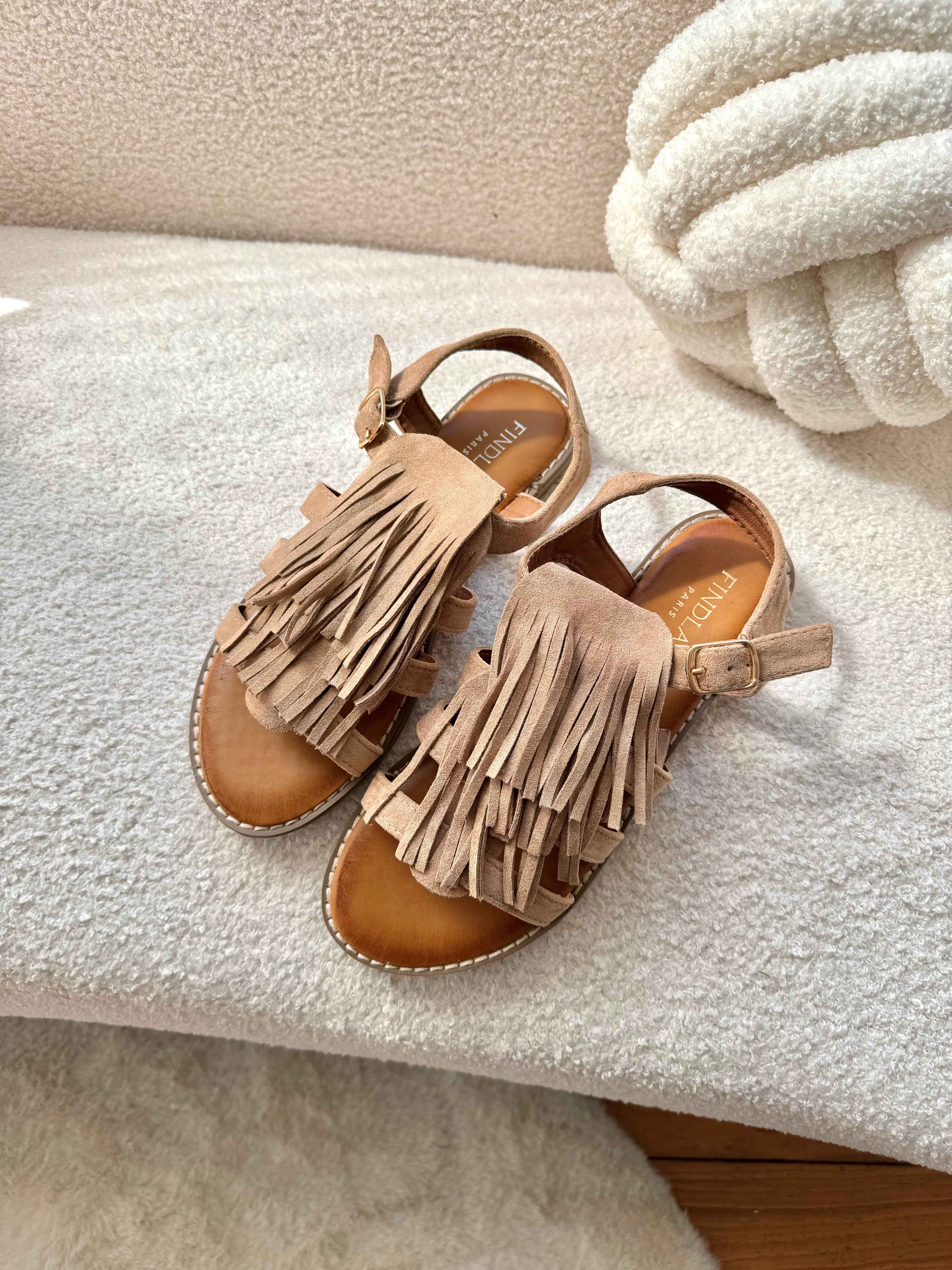 SANDALES BEIGE